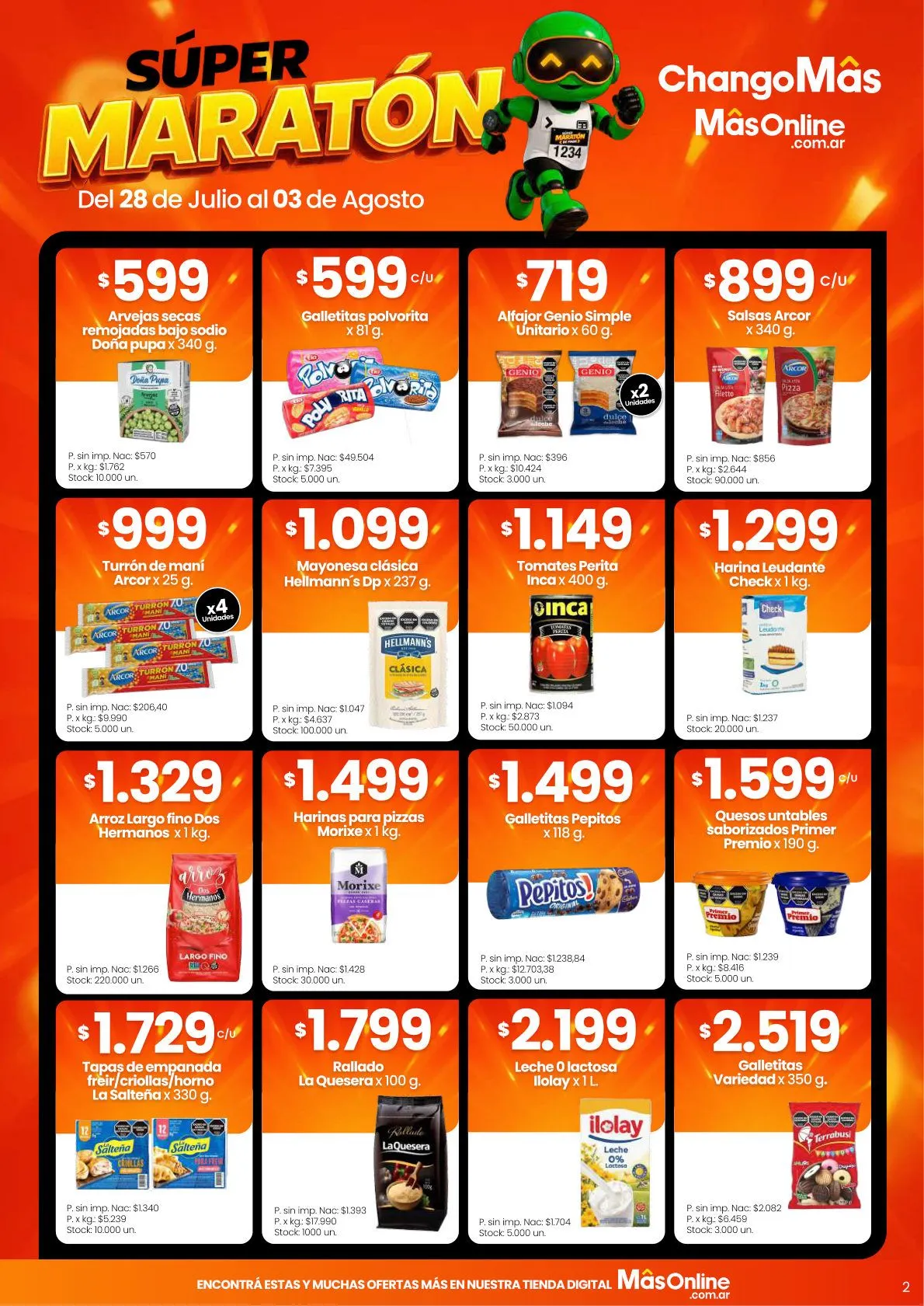 Ofertas de Changomas — 2026-07-28 28 de julio al 3 de agosto 2026 - Página 2 del catálogo
