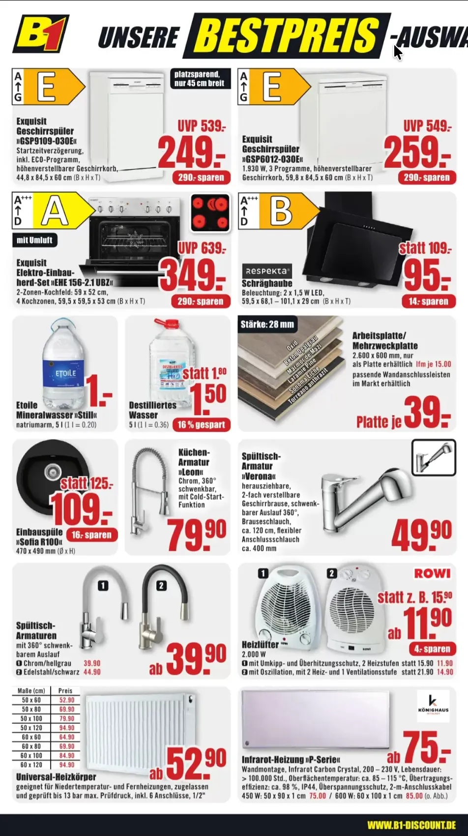 B1 Discount Baumarkt — 2026-09-15 von 15. September bis 19. September 2026 - Prospekt seite 2