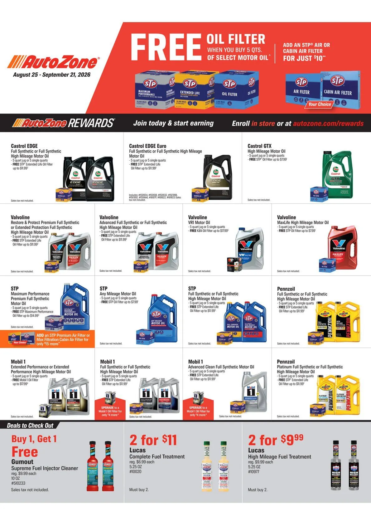 Weekly ad Autozone — 2026-08-25 from August 25 to September 21 2026 - Page 2