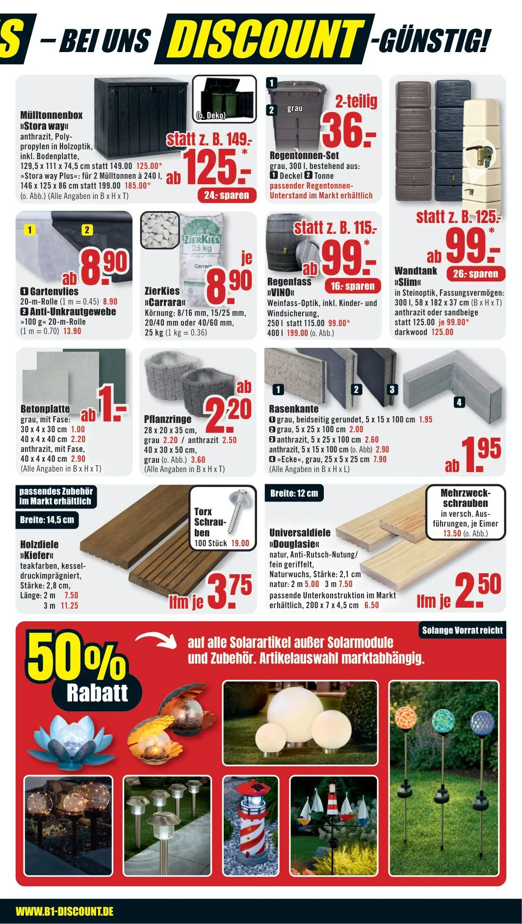 B1 Discount Baumarkt — 2026-07-27 von 25. Juli bis 31. Juli 2026 - Prospekt seite 3