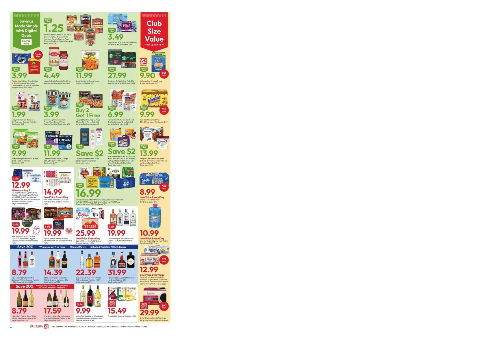 Weekly promotion Stater Bros. — 2026-10-21 spanning from October 21 to October 27 2026 - Page 3 for Catalogue 365