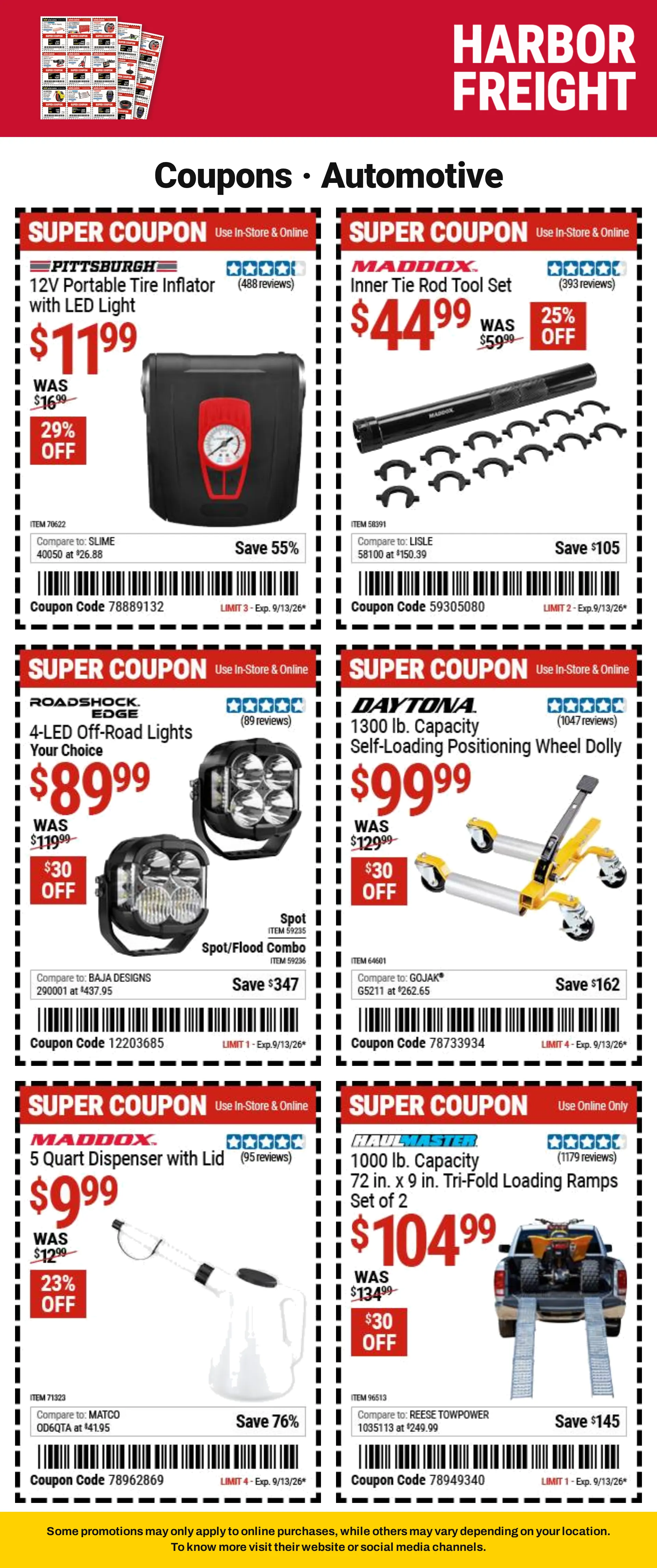 Weekly ad Harbor Freight — Catálogo 1 — 2026-09-08 from September 8 to September 13 2026 - Page 3