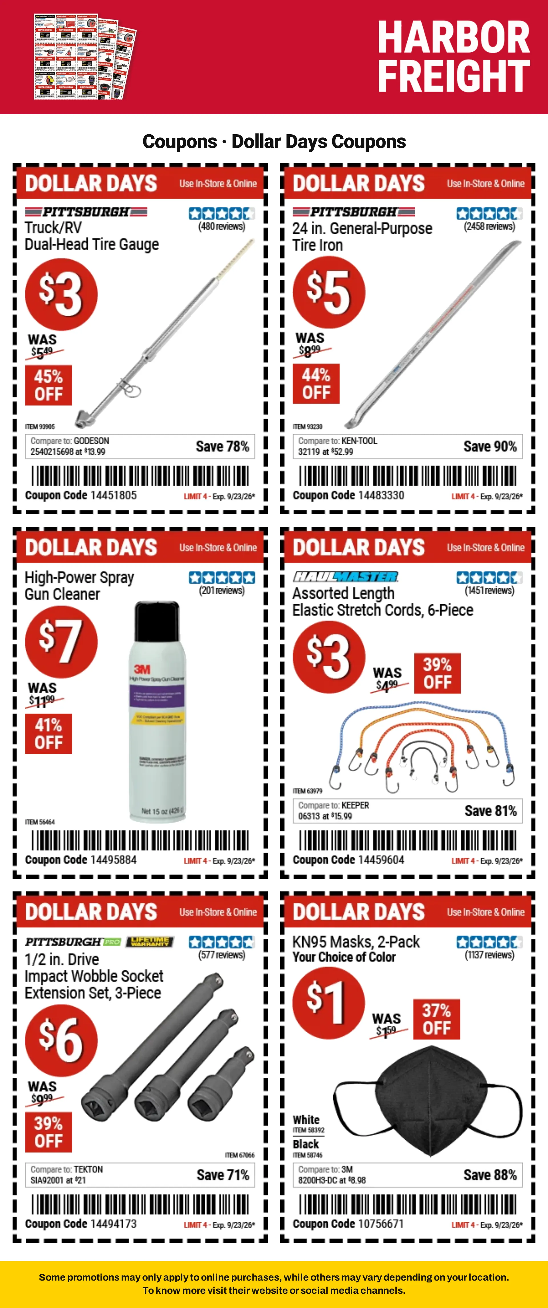 Weekly ad Harbor Freight — Coupons — 2026-09-21 from September 21 to October 8 2026 - Page 3