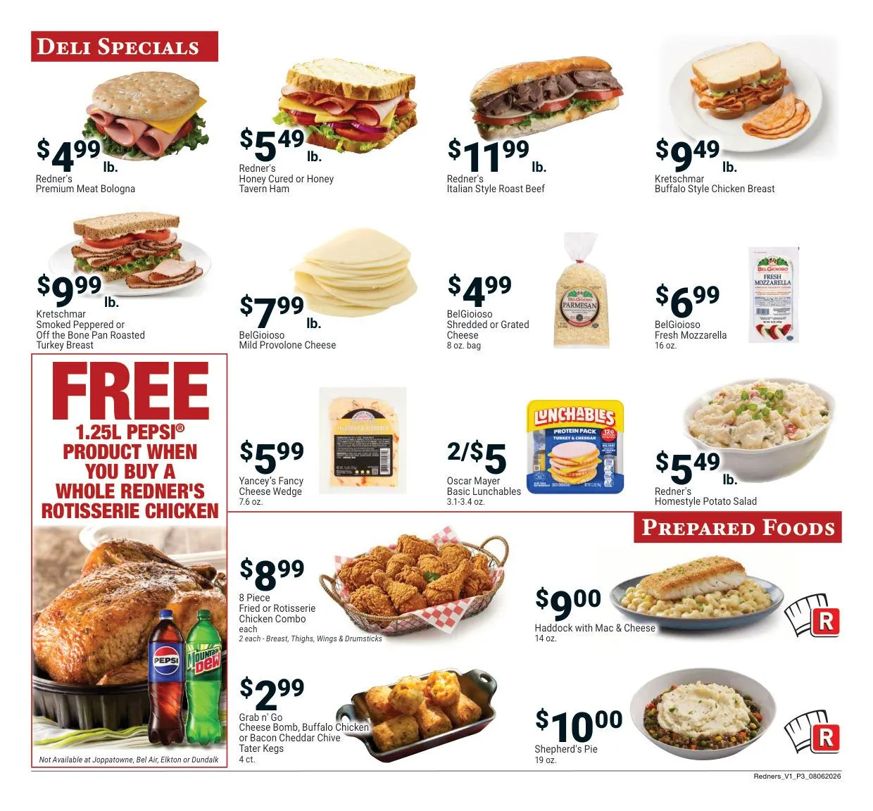 Weekly promotion Redner's Market — 2026-08-06 spanning from August 6 to August 12 2026 - Page 3 for Catalogue 365