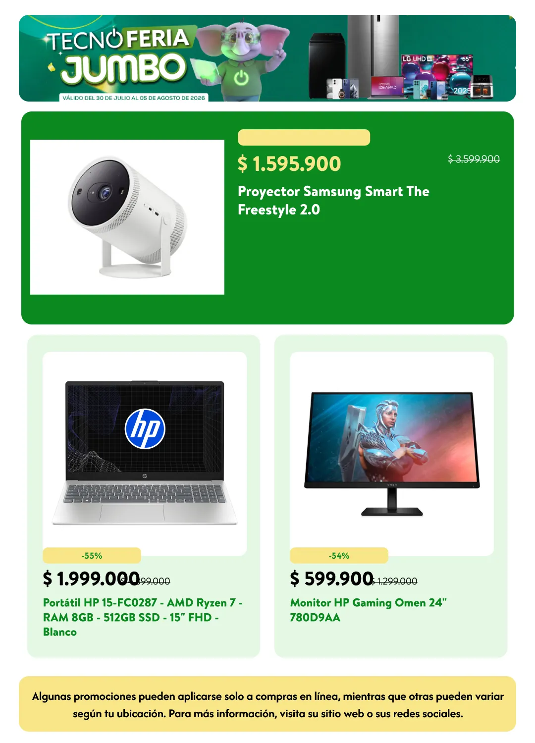Catalogo de Tecno Feria Jumbo 30 de julio al 6 de agosto 2026 - Pag 3