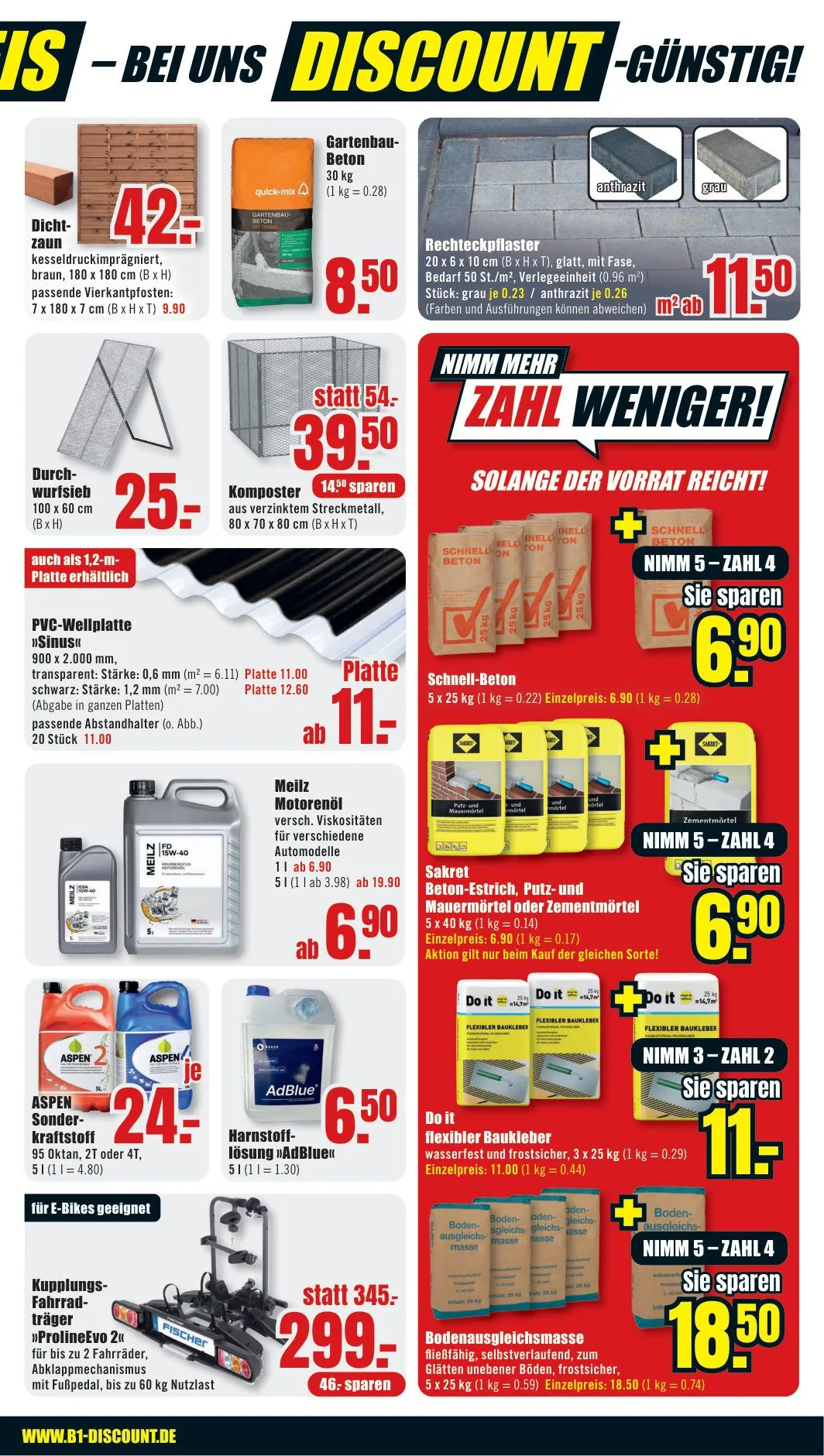 B1 Discount Baumarkt — 2026-08-03 von 3. August bis 7. August 2026 - Prospekt seite 3