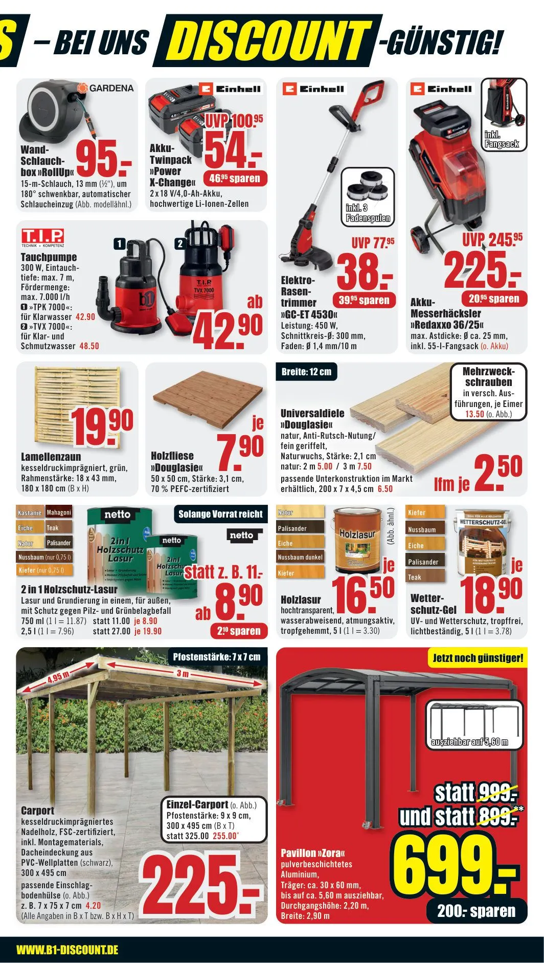 B1 Discount Baumarkt — 2026-08-11 von 8. August bis 14. August 2026 - Prospekt seite 3