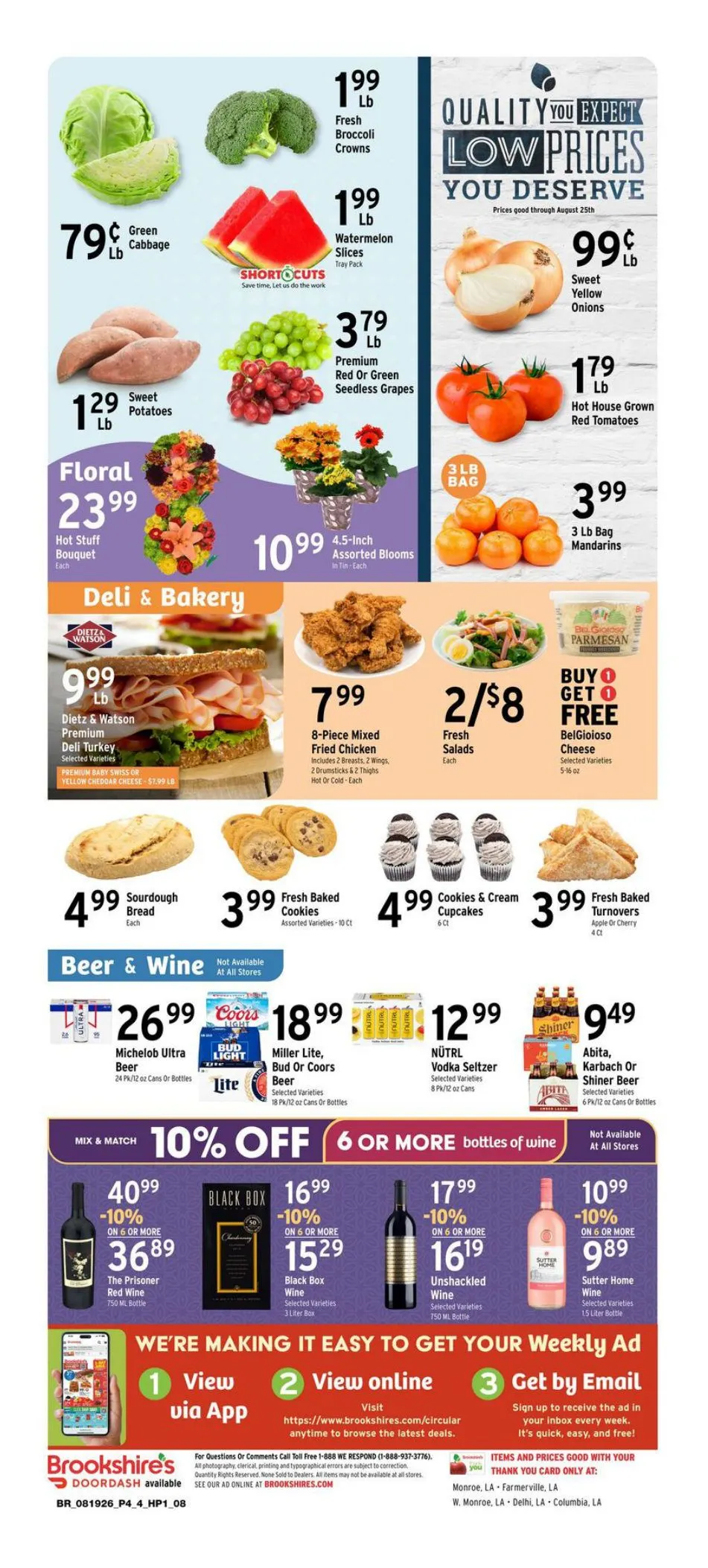 Weekly promotion Brookshires — 2026-08-20 spanning from August 19 to August 25 2026 - Page 4 for Catalogue 365