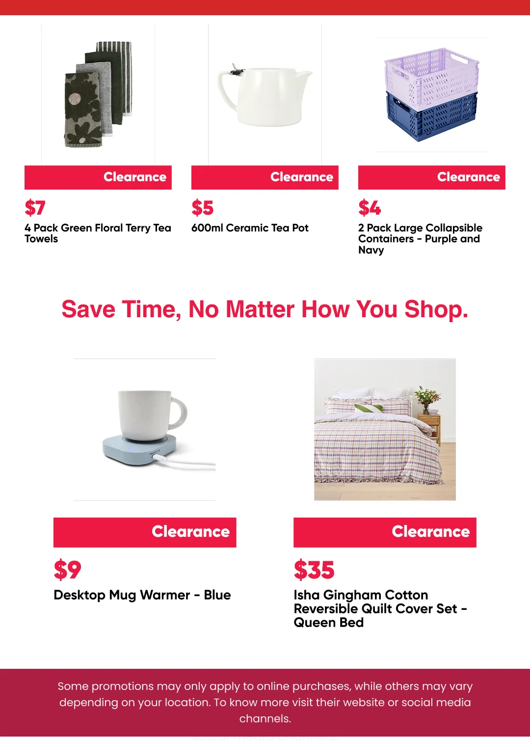 Home & Living Clearance from 13 August to 31 August 2026 - Catalogue Page 4