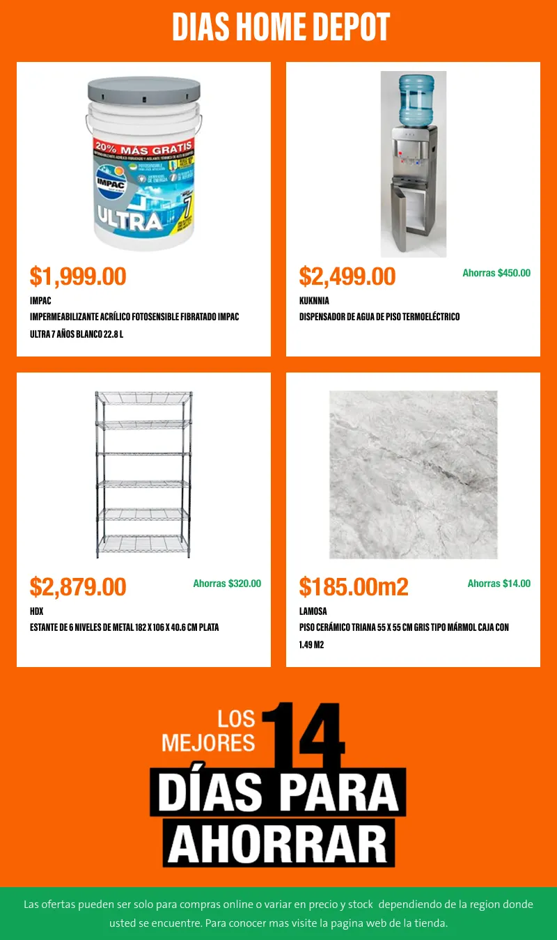 Catálogo de Días Home Depot: los mejores 14 días para ahorrar en tus proyectos 17 de julio al 28 de agosto 2026 - Pagina 4