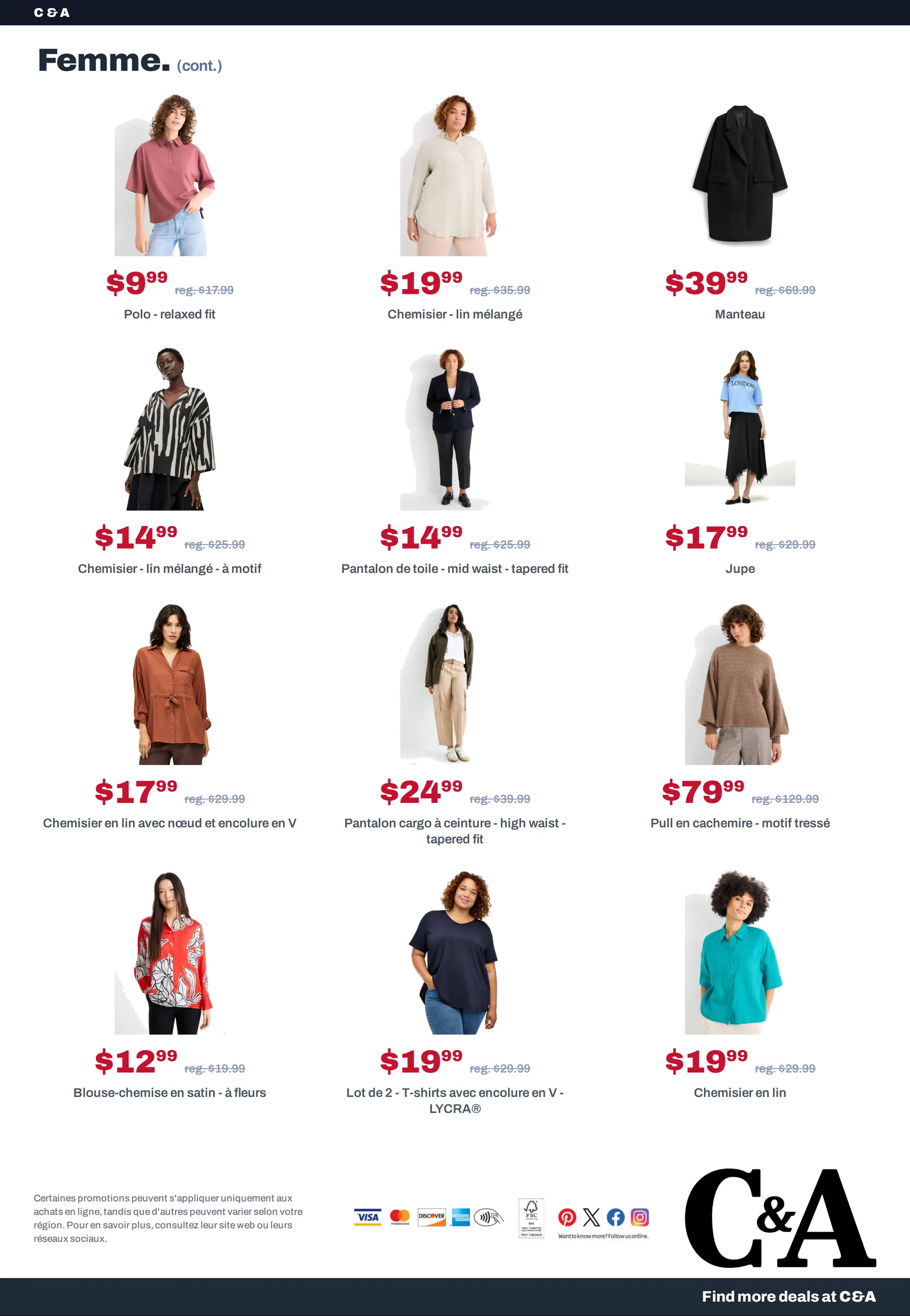 C&A soldes du 10 août au 24 août 2026 - Catalogue page 4