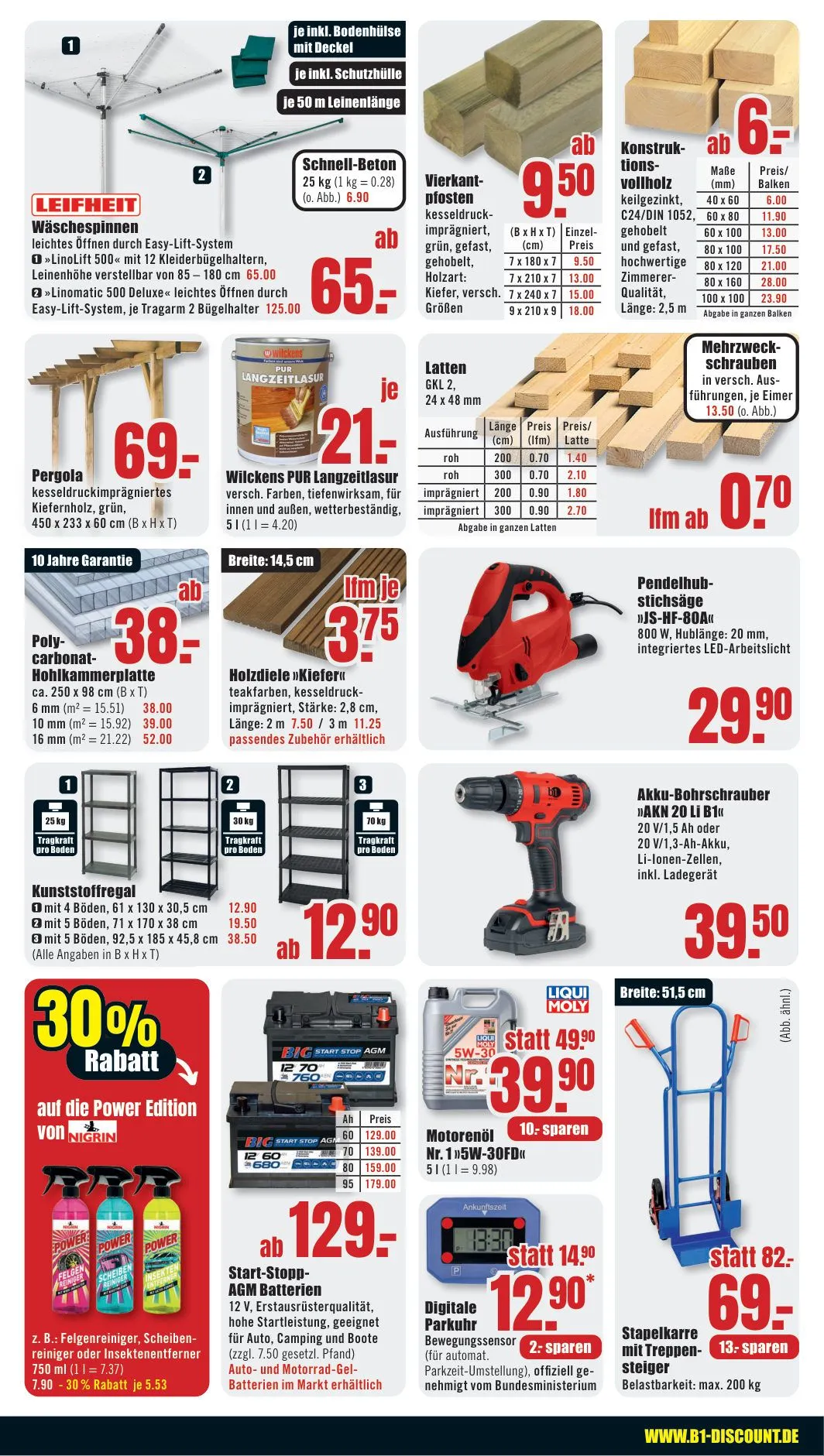 B1 Discount Baumarkt — 2026-08-20 von 15. August bis 21. August 2026 - Prospekt seite 4