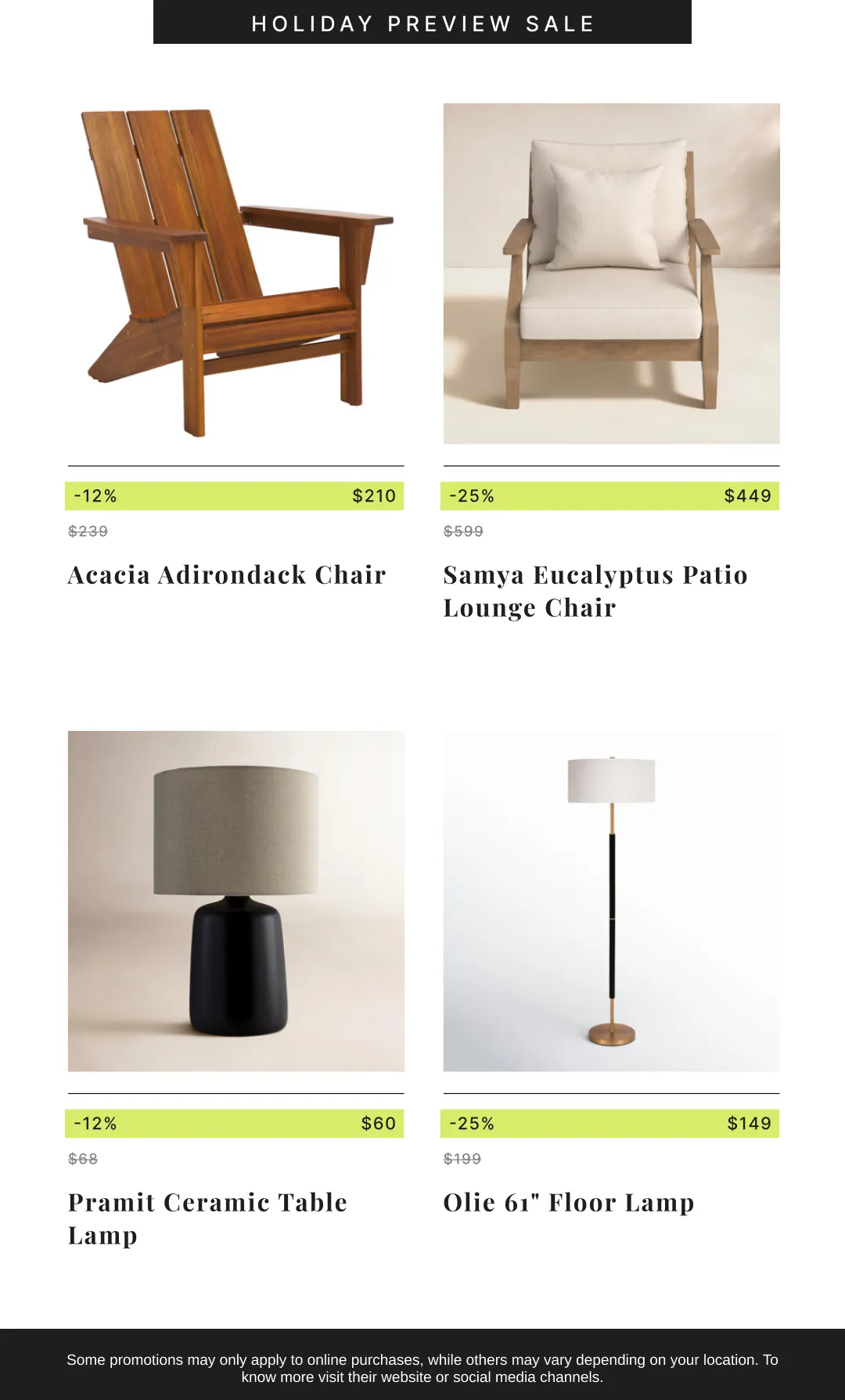 Weekly promotion Joss & Main — 2026-10-15 spanning from October 15 to November 2 2026 - Page 4 for Catalogue 365