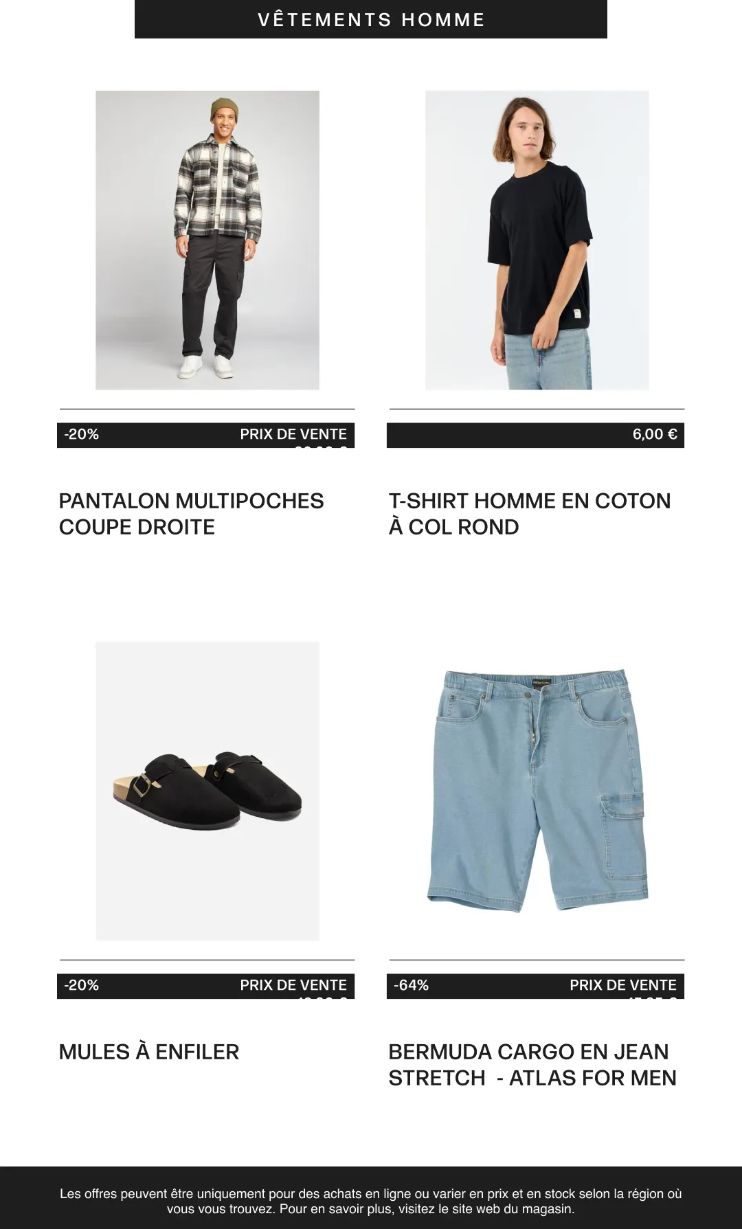 Vêtements homme du 6 août au 21 août 2026 - Catalogue page 4