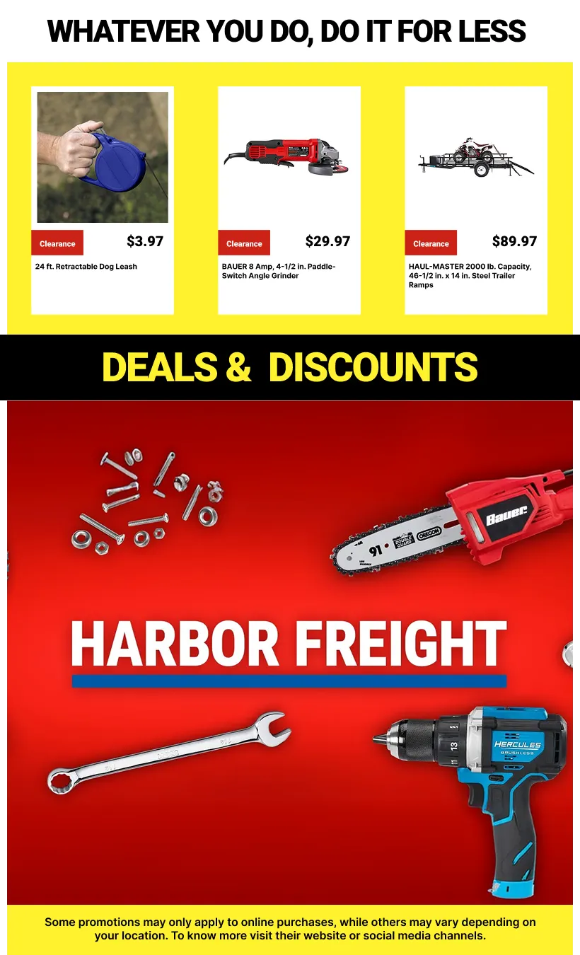 Weekly ad Clearance Tools At Harbor Freight from July 8 to July 23 2026 - Page 4