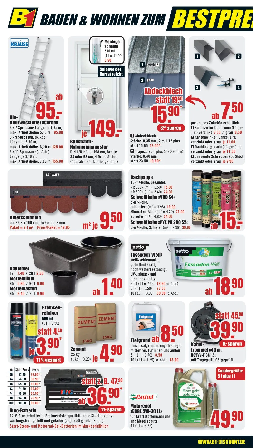 B1 Discount Baumarkt — 2026-08-11 von 8. August bis 14. August 2026 - Prospekt seite 4