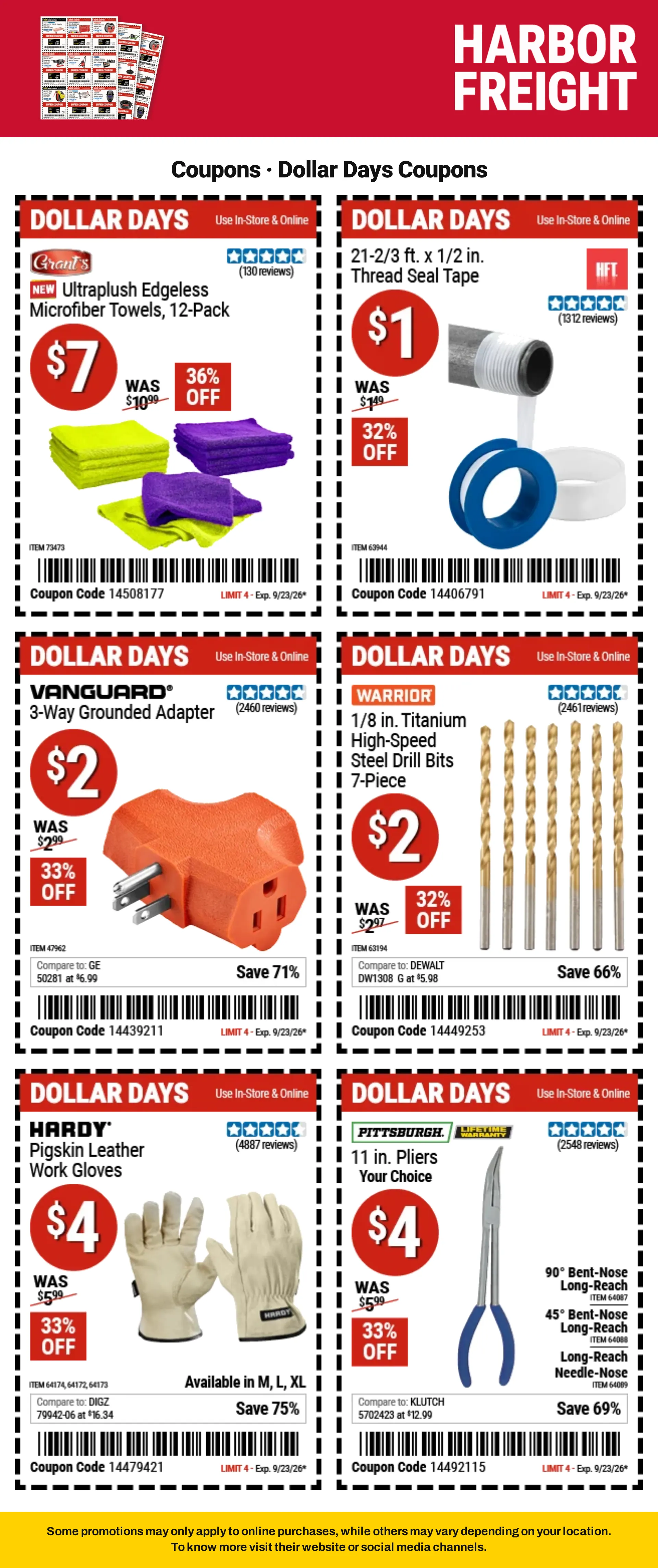 Weekly ad Harbor Freight — Coupons — 2026-09-21 from September 21 to October 8 2026 - Page 4