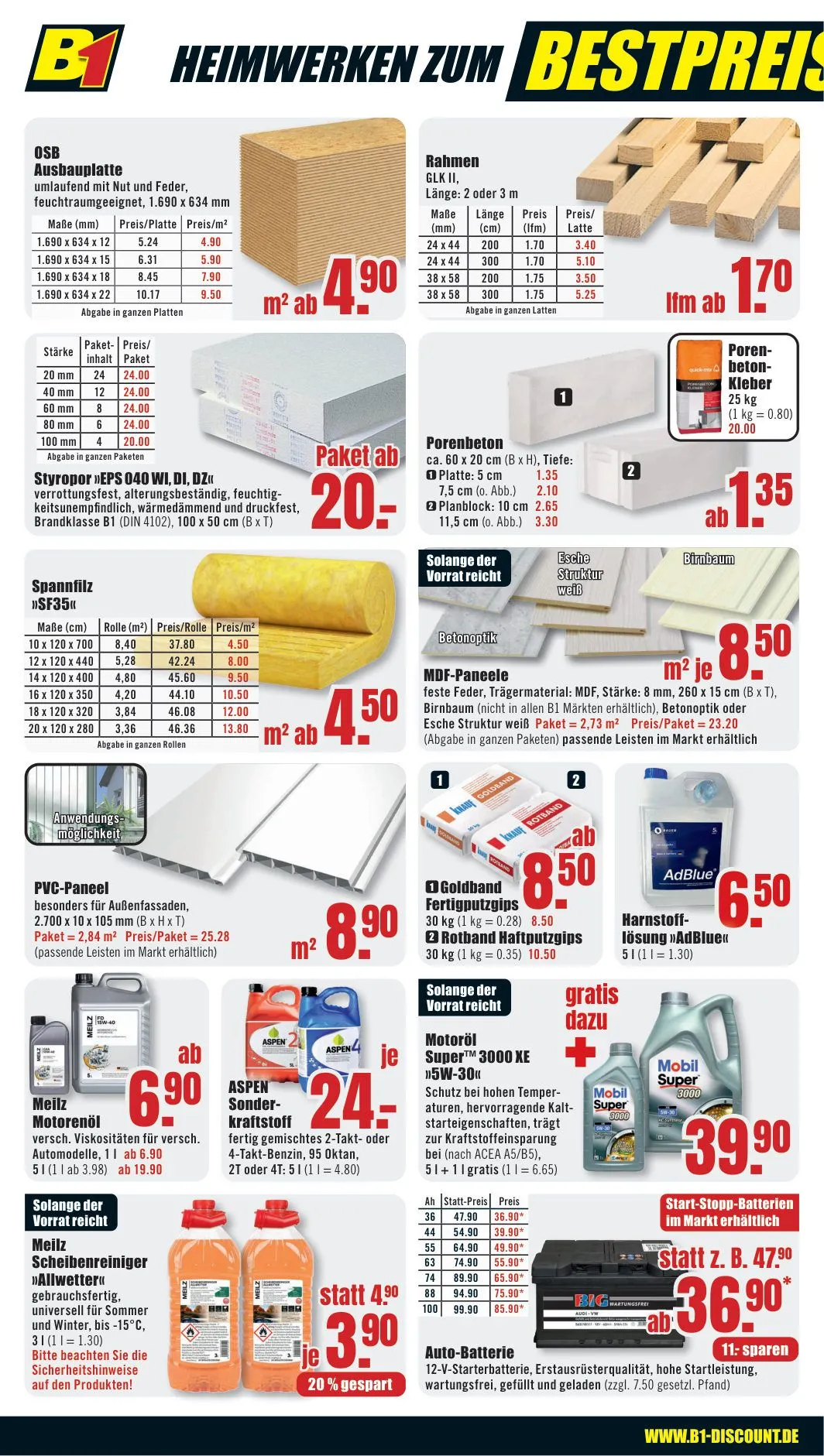 B1 Discount Baumarkt — 2026-09-23 von 19. September bis 25. September 2026 - Prospekt seite 4