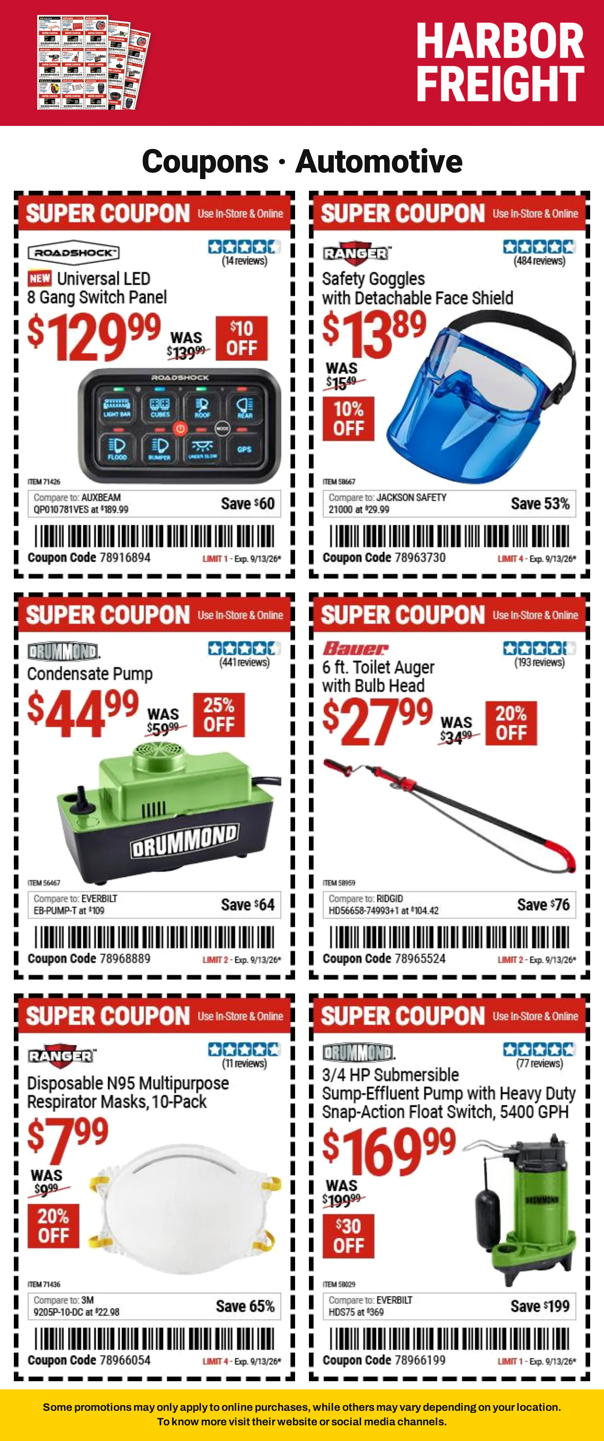 Weekly promotion Harbor Freight - 2026-09-01 spanning from September 1 to September 10 2026 - Page 5 for Catalogue 365