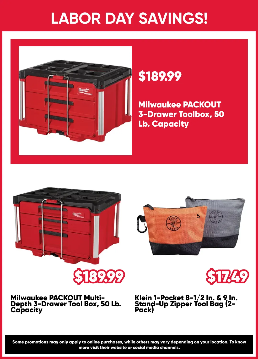 Weekly promotion Labor Day Savings! spanning from August 28 to September 12 2026 - Page 5 for Catalogue 365