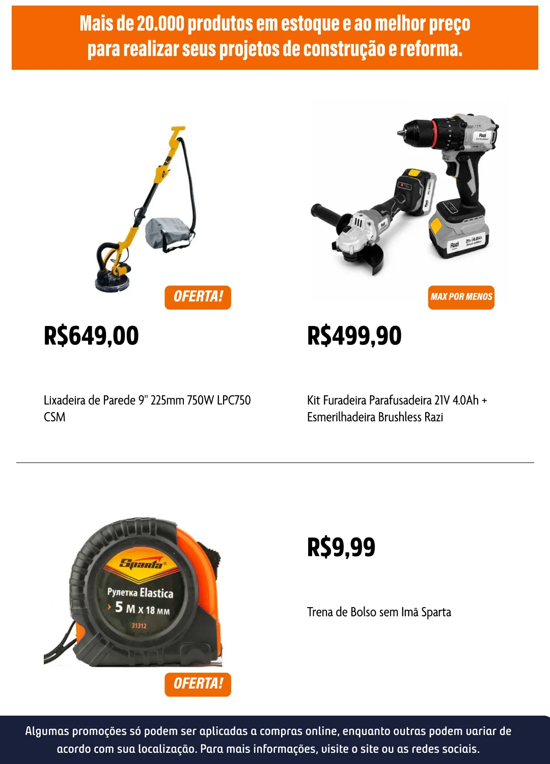 Encarte de Ofertas de Aniversário Obramax 17 de julho até 20 de julho 2026 - Pagina 5