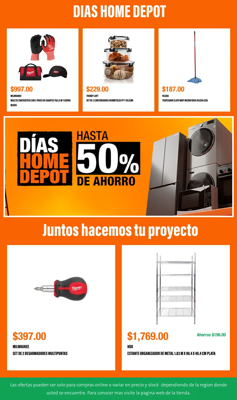 Catálogo de Días Home Depot: los mejores 14 días para ahorrar en tus proyectos 17 de julio al 28 de agosto 2026 - Pagina 5