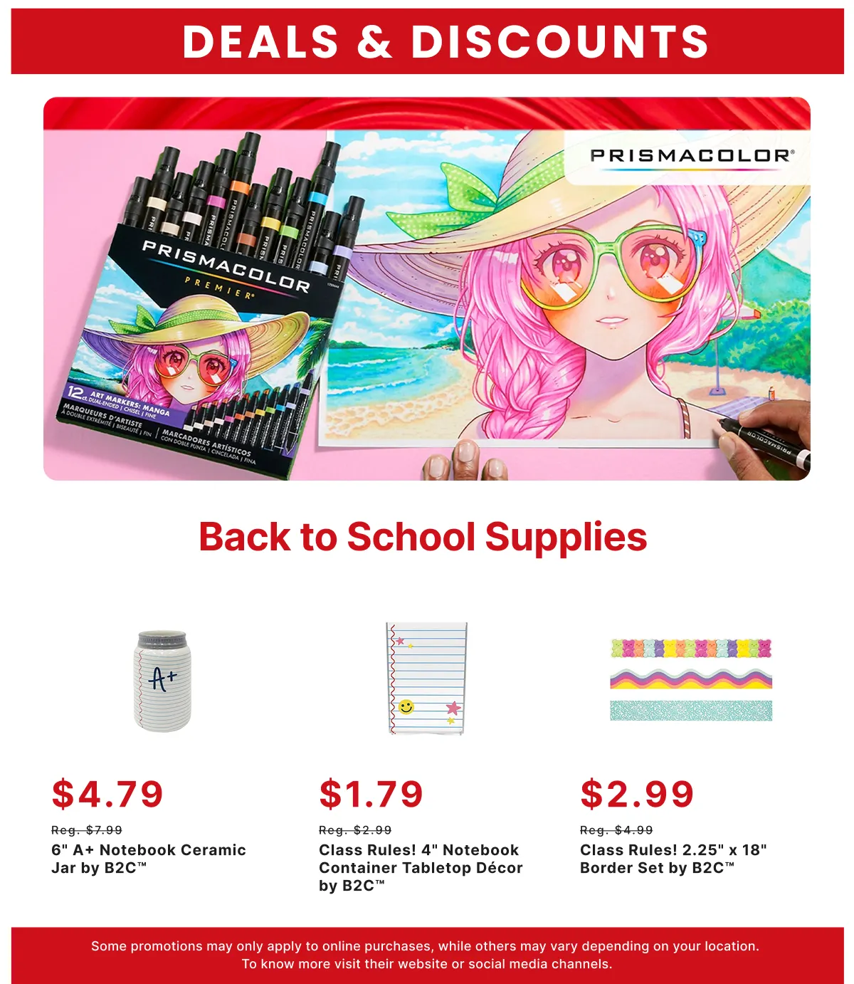 Weekly promotion Back to School Supplies spanning from August 3 to August 18 2026 - Page 5 for Catalogue 365