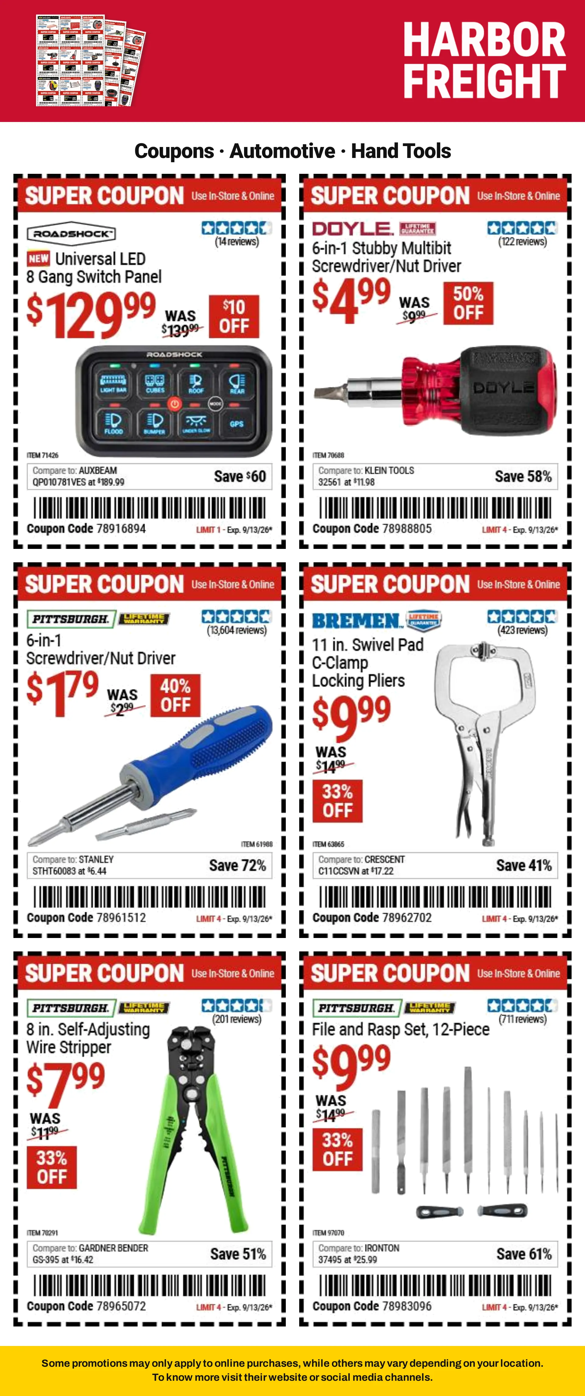Weekly ad Harbor Freight — Catálogo 1 — 2026-09-08 from September 8 to September 13 2026 - Page 5