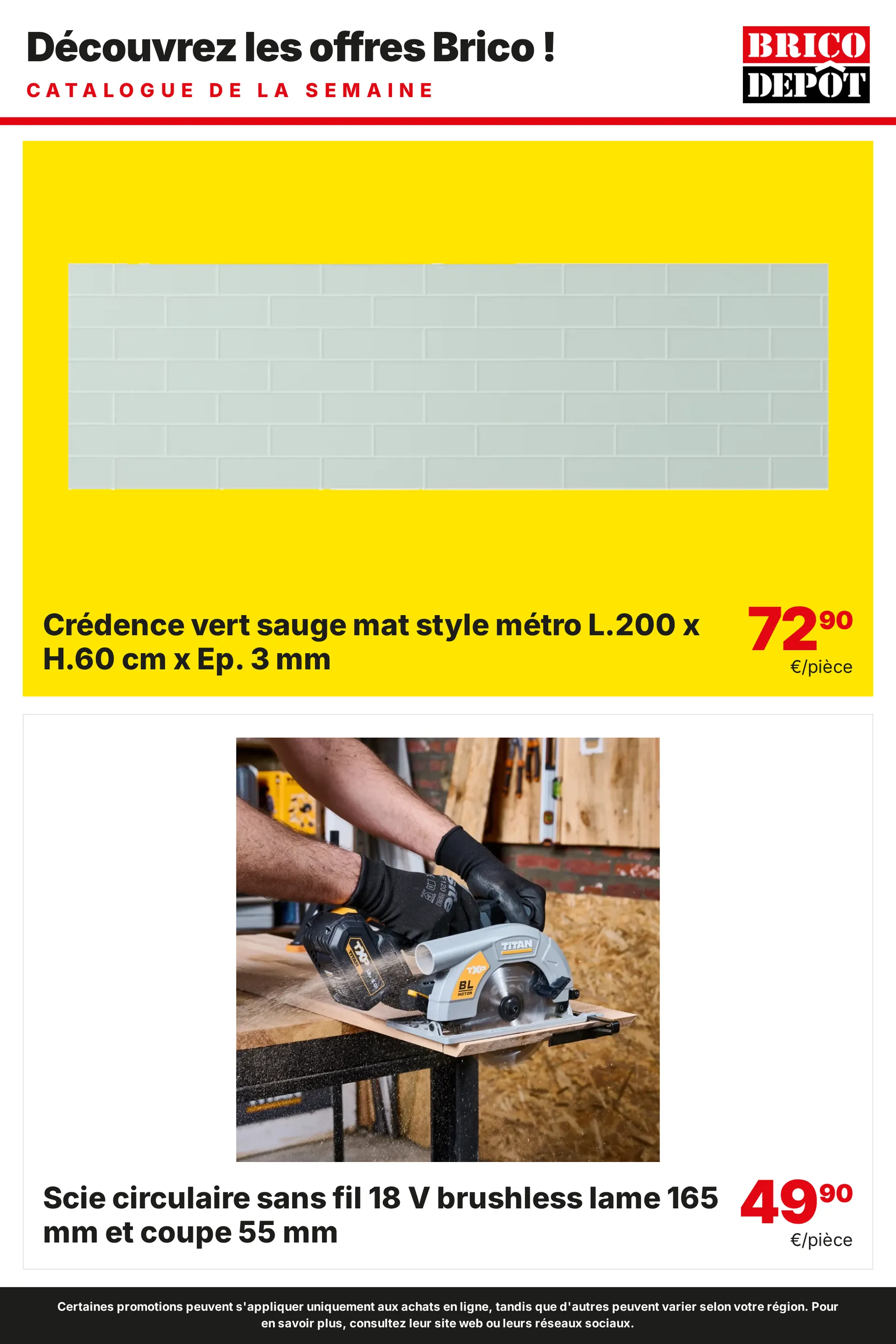 Brico Dépôt — 2026-10-22 du 22 octobre au 6 novembre 2026 - Catalogue page 5