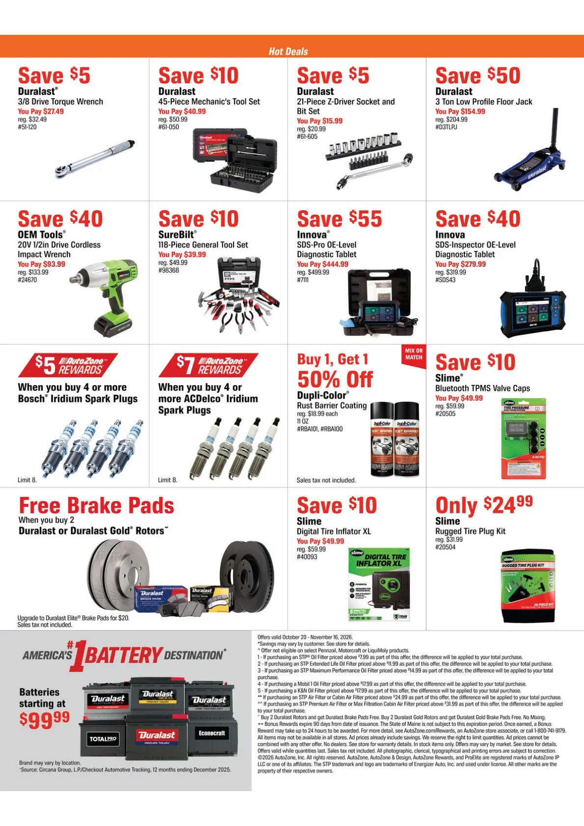 Weekly promotion Autozone — 2026-10-21 spanning from October 21 to November 16 2026 - Page 5 for Catalogue 365
