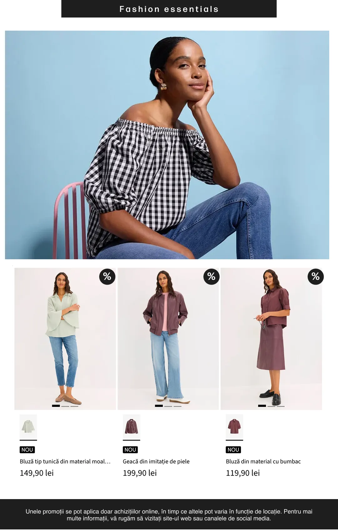 Catalog Fashion essentials de la 6 august până la 21 august 2026 - Revista Pagina 6