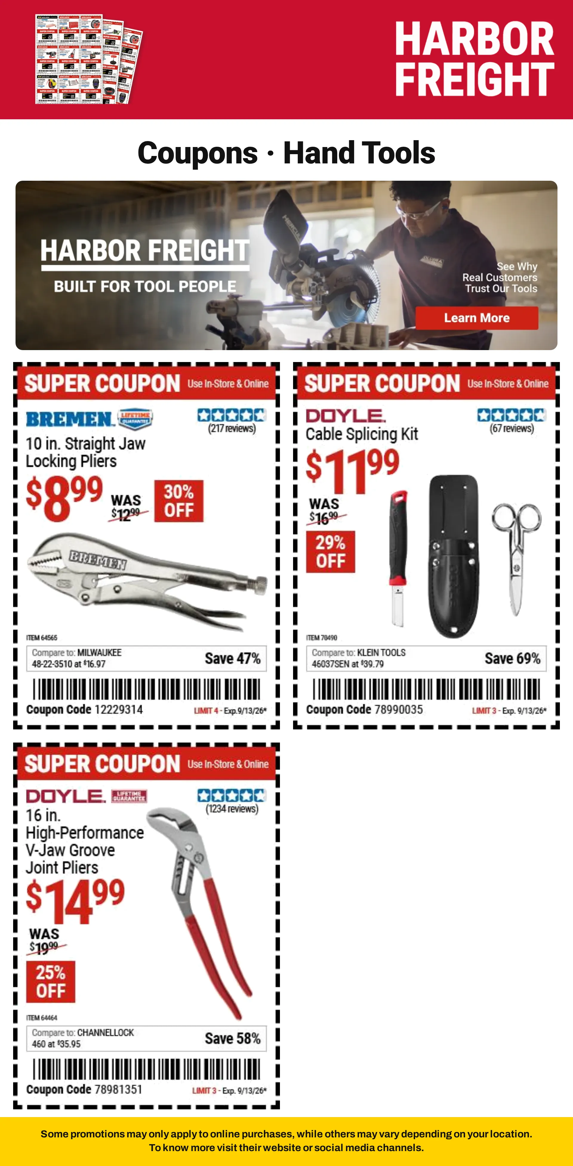 Weekly ad Harbor Freight — Catálogo 1 — 2026-09-08 from September 8 to September 13 2026 - Page 6