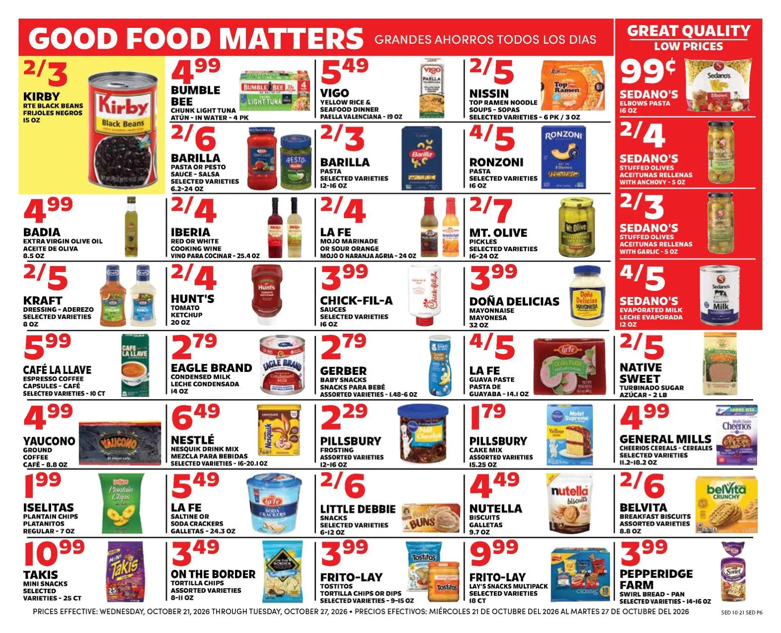 Weekly promotion Sedano's — 2026-10-21 spanning from October 21 to October 27 2026 - Page 6 for Catalogue 365