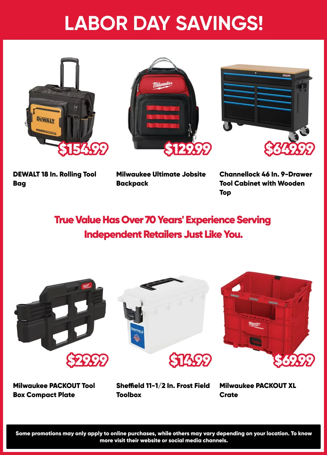 Weekly promotion Labor Day Savings! spanning from August 28 to September 12 2026 - Page 6 for Catalogue 365