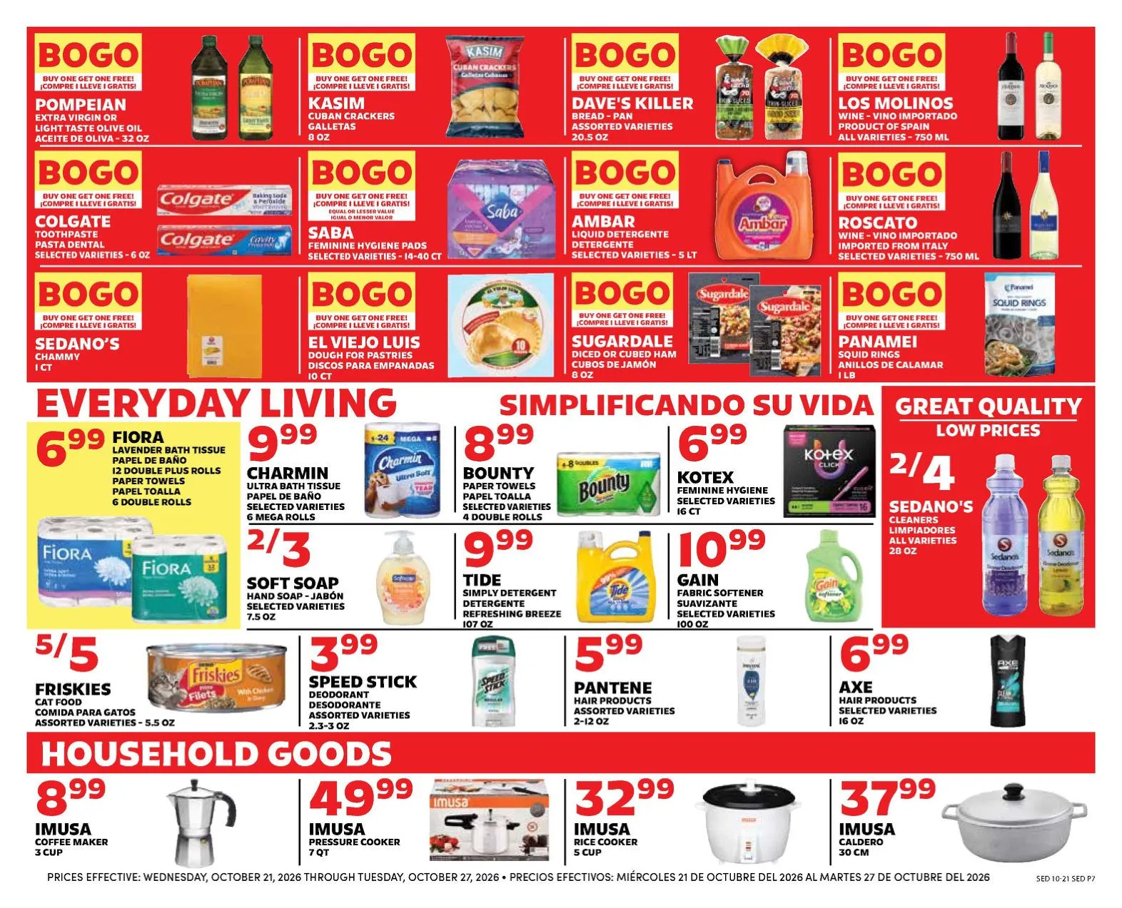 Weekly promotion Sedano's — 2026-10-21 spanning from October 21 to October 27 2026 - Page 7 for Catalogue 365
