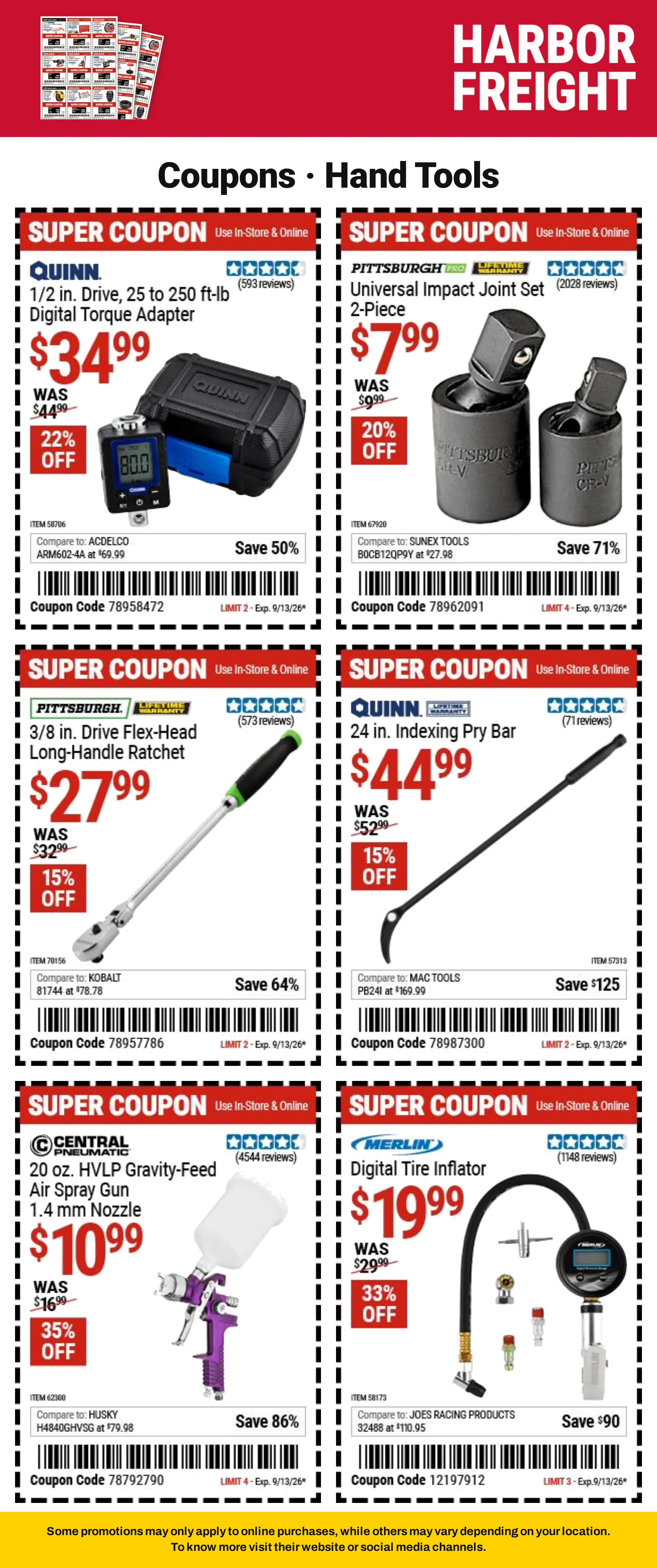 Weekly ad Harbor Freight — Catálogo 1 — 2026-09-08 from September 8 to September 13 2026 - Page 7