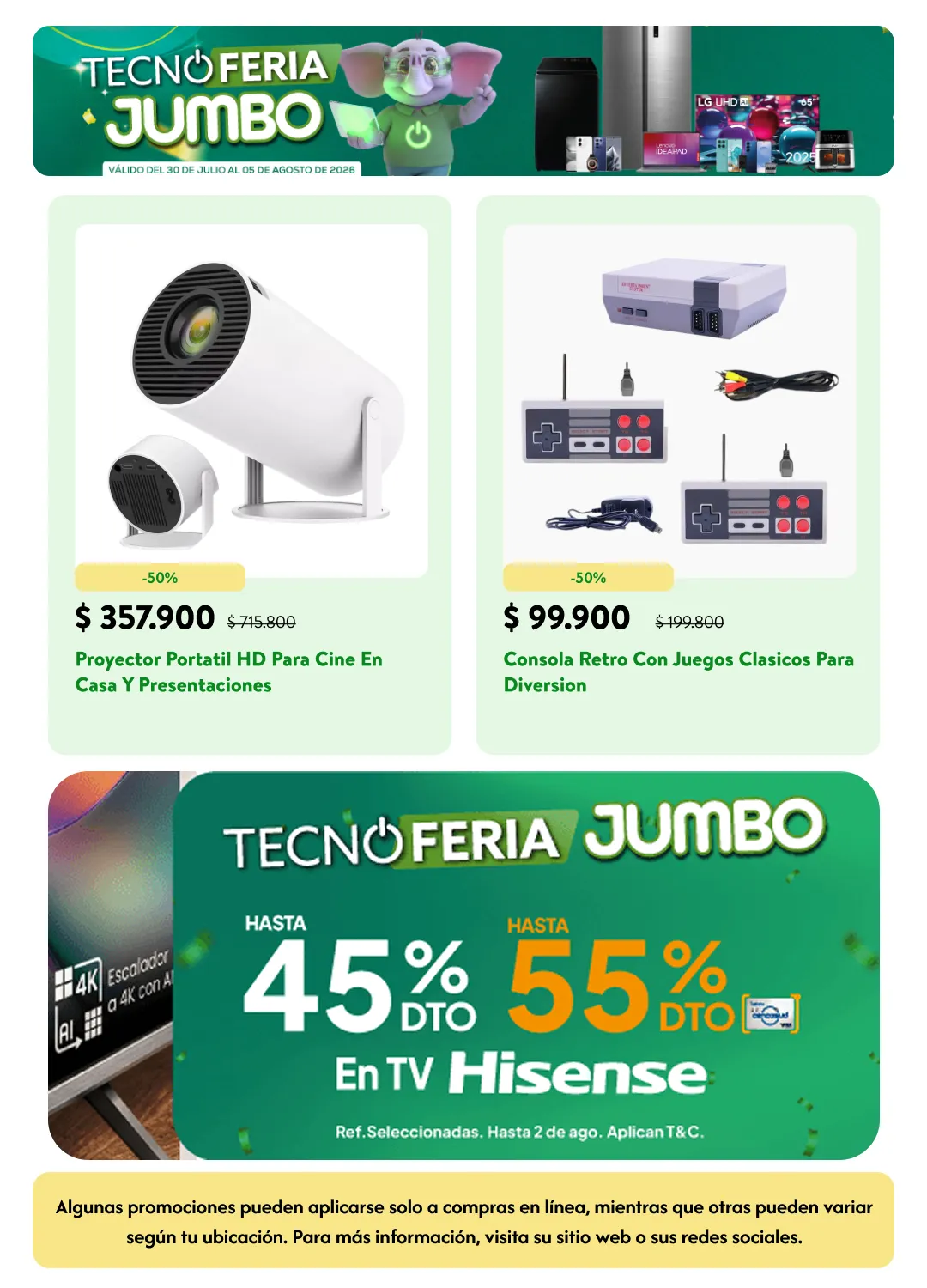 Catalogo de Tecno Feria Jumbo 30 de julio al 6 de agosto 2026 - Pag 7