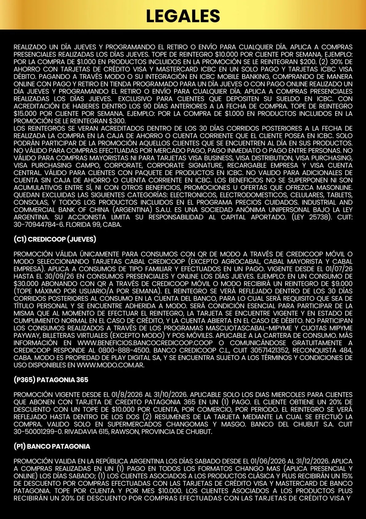 Ofertas de Changomas — 2026-09-02 2 de septiembre al 30 de septiembre 2026 - Página 7 del catálogo