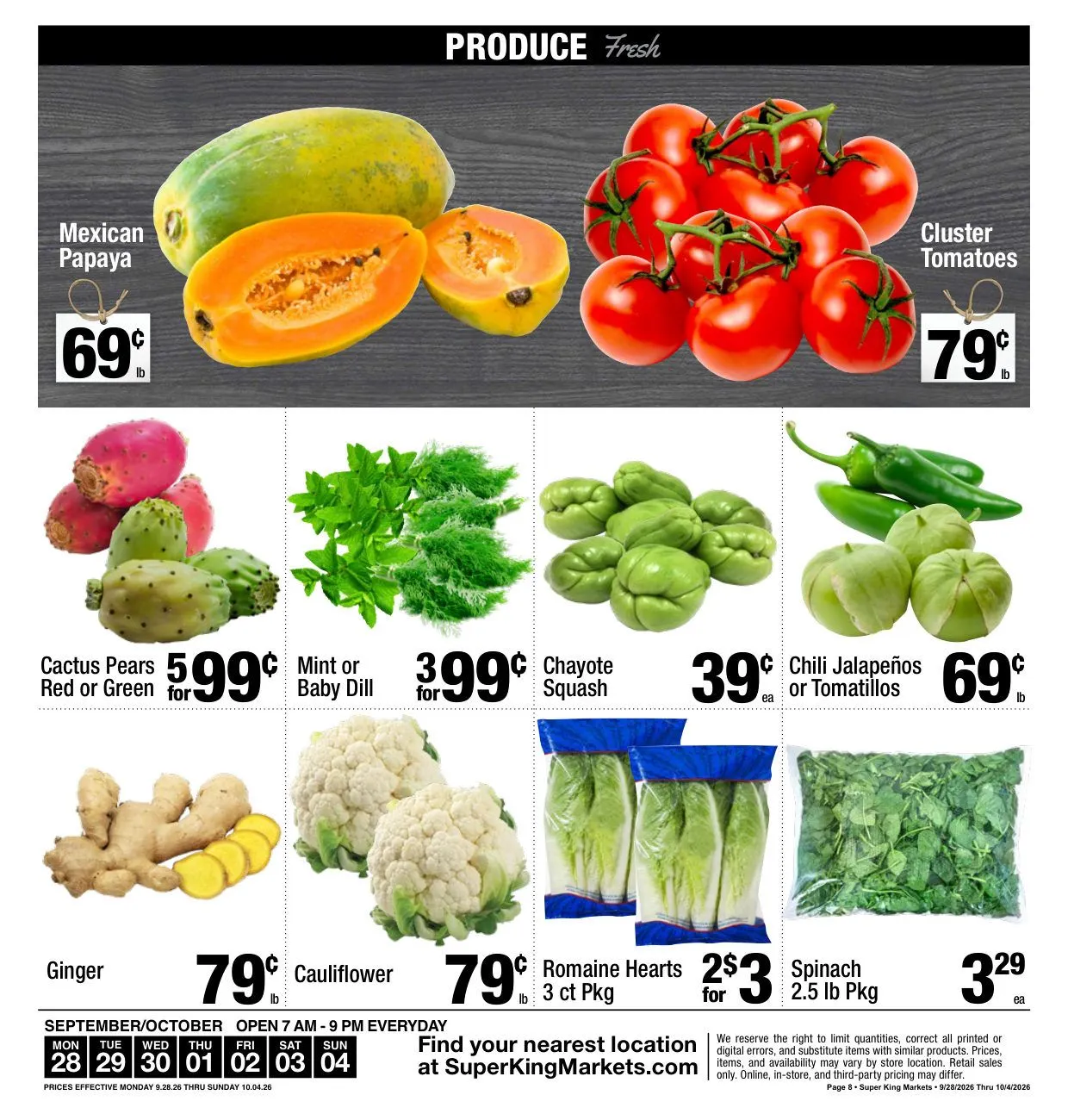 Weekly ad Super King Markets — 2026-10-01 from October 1 to October 4 2026 - Page 8