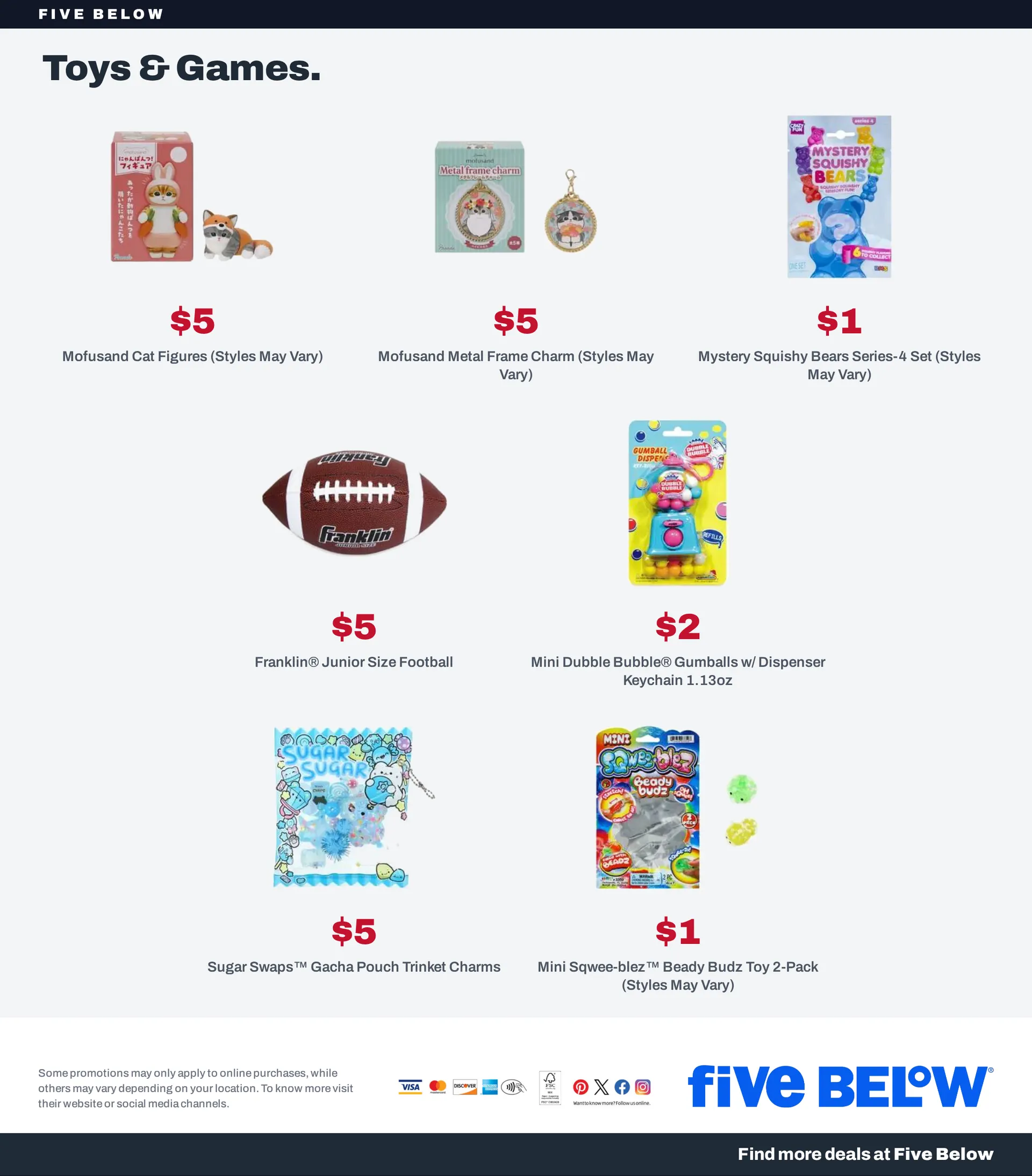 Weekly promotion Five Below — 2026-10-22 spanning from October 22 to October 29 2026 - Page 8 for Catalogue 365