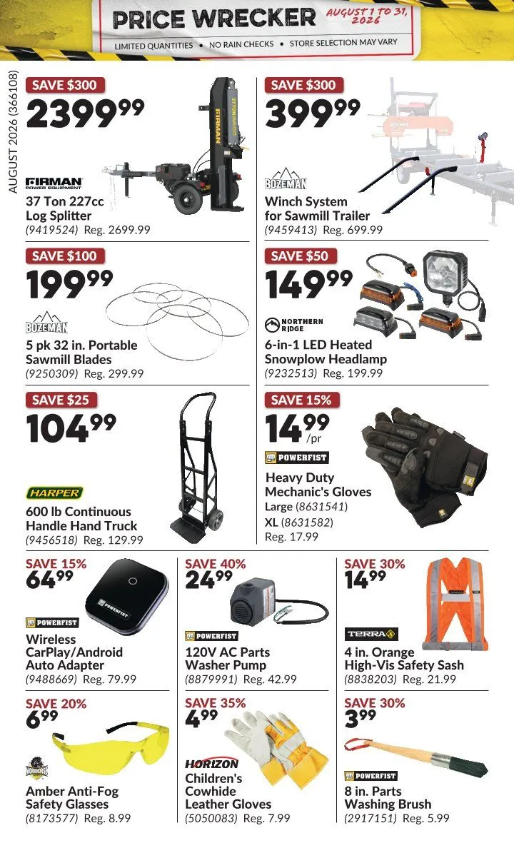 Princess Auto — 2026-08-20 from August 1 to August 31 2026 - flyer page 8