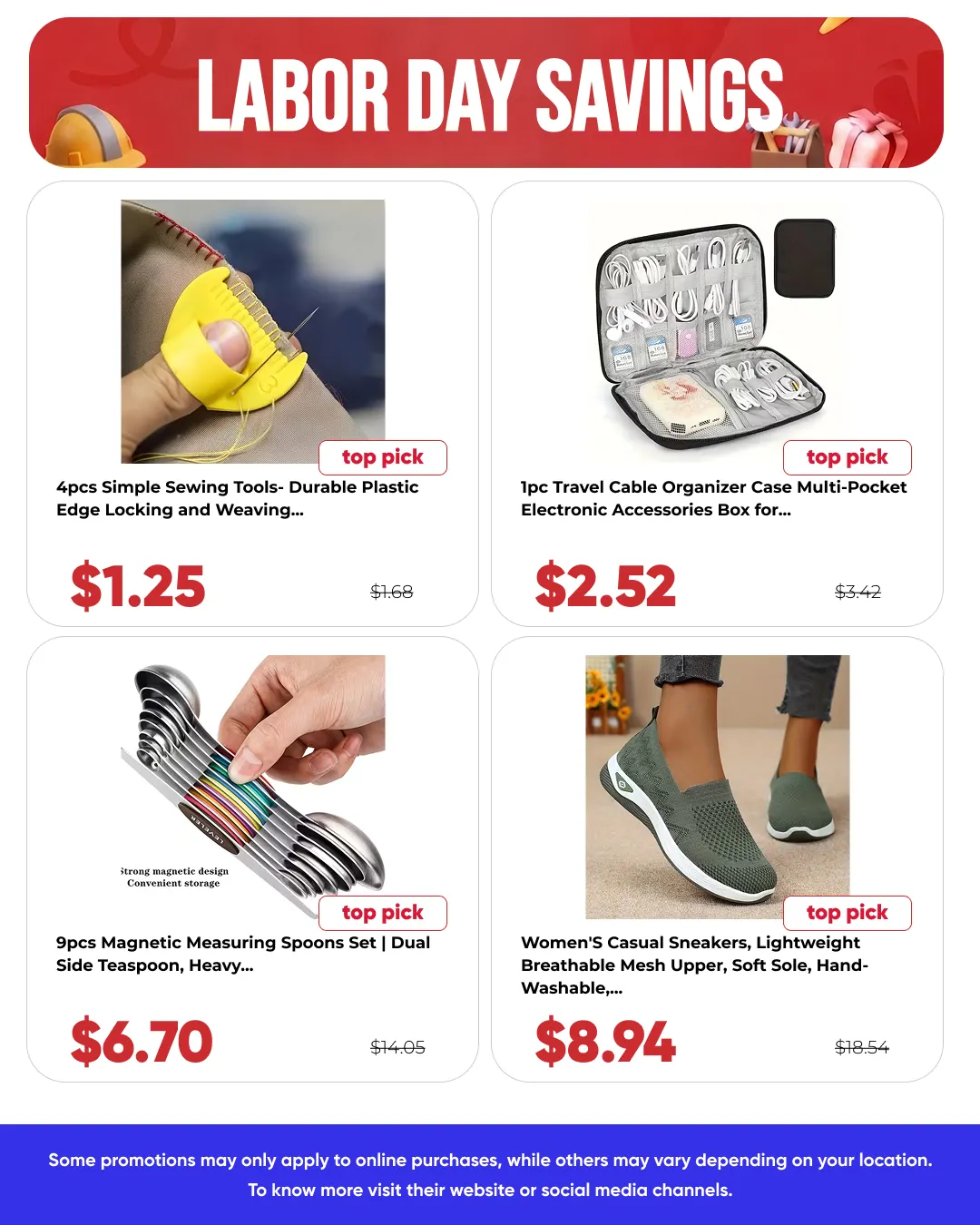 Weekly promotion Temu — 2026-09-03 spanning from September 3 to September 8 2026 - Page 8 for Catalogue 365