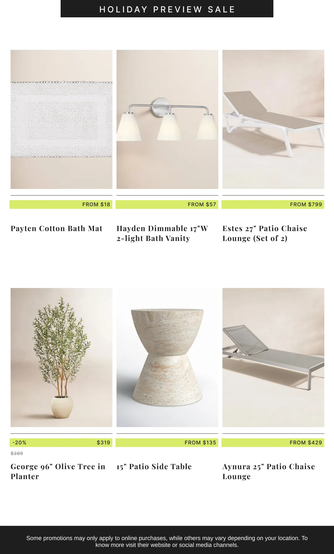Weekly promotion Joss & Main — 2026-10-15 spanning from October 15 to November 2 2026 - Page 8 for Catalogue 365