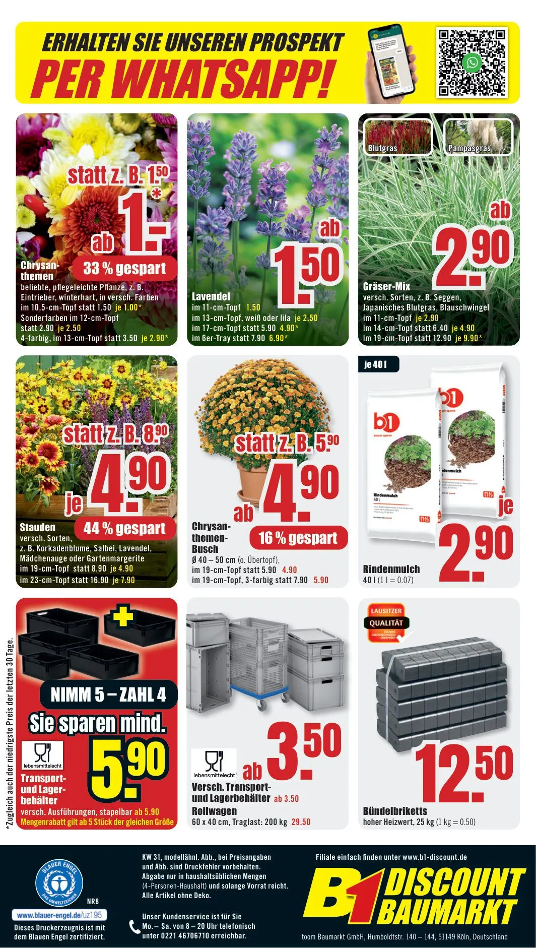 B1 Discount Baumarkt — 2026-07-27 von 25. Juli bis 31. Juli 2026 - Prospekt seite 8