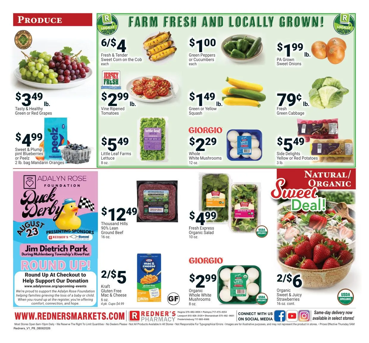 Weekly promotion Redner's Market — 2026-08-06 spanning from August 6 to August 12 2026 - Page 8 for Catalogue 365
