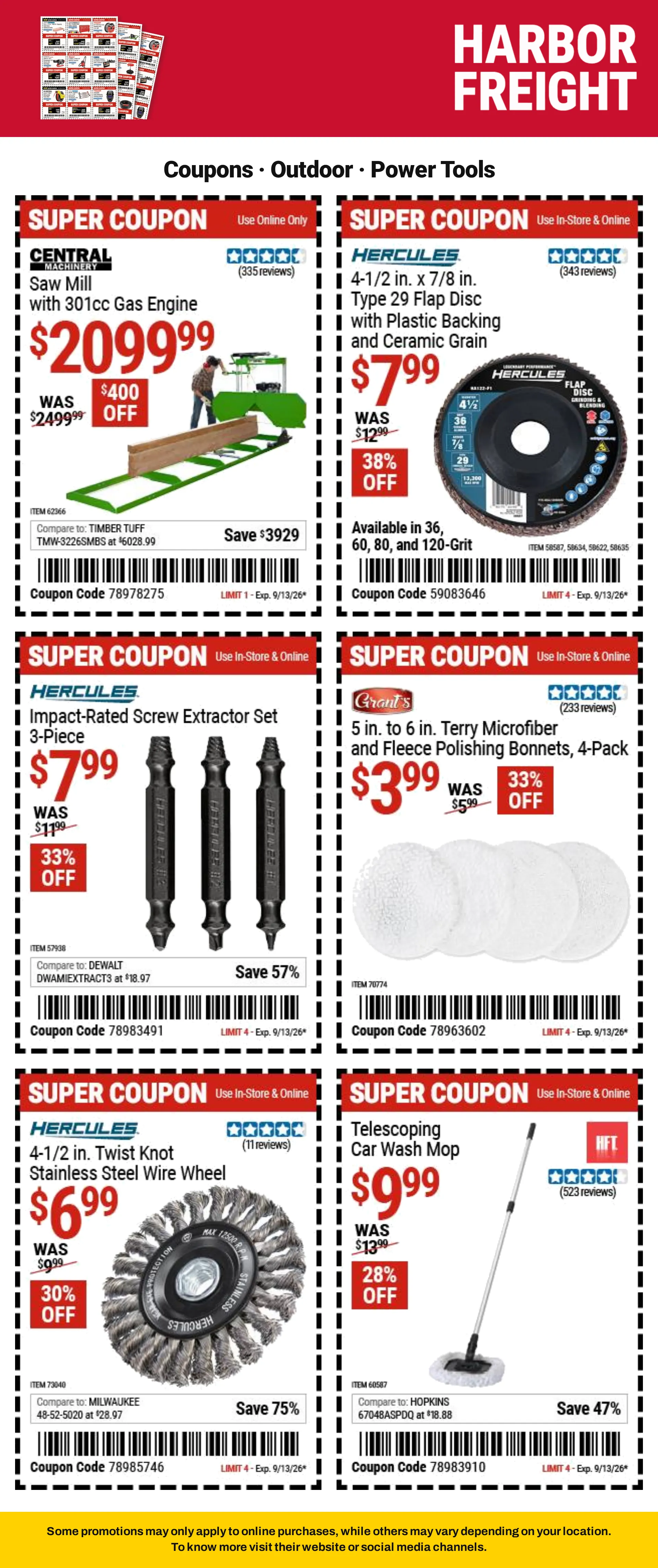 Weekly ad Harbor Freight - 2026-09-01 from September 1 to September 10 2026 - Page 8