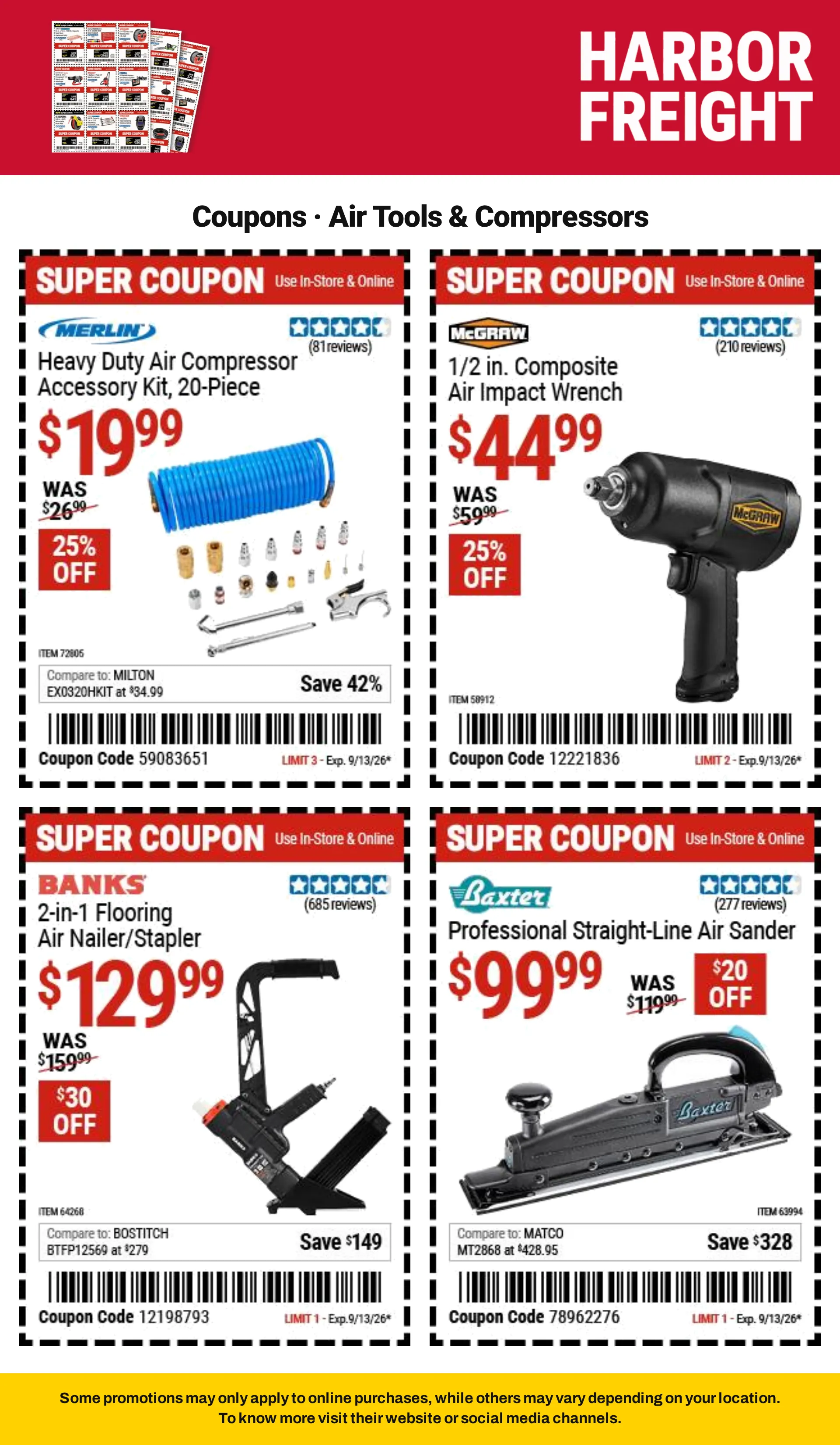 Weekly ad Harbor Freight — Catálogo 1 — 2026-09-08 from September 8 to September 13 2026 - Page 8