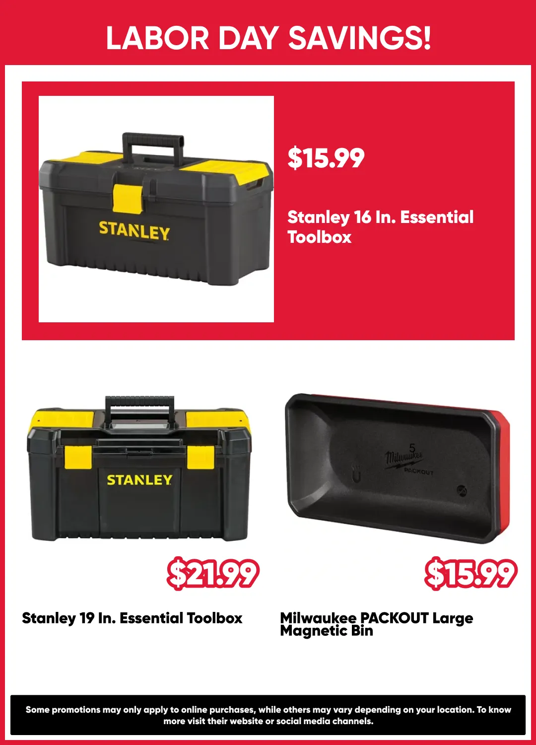 Weekly promotion Labor Day Savings! spanning from August 28 to September 12 2026 - Page 8 for Catalogue 365
