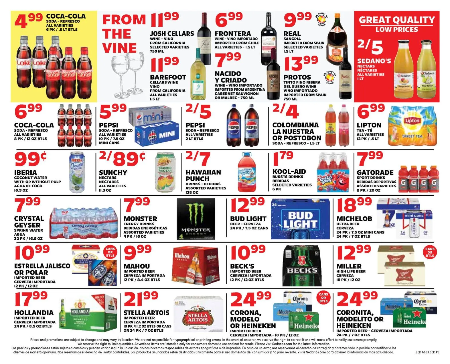Weekly promotion Sedano's — 2026-10-21 spanning from October 21 to October 27 2026 - Page 8 for Catalogue 365