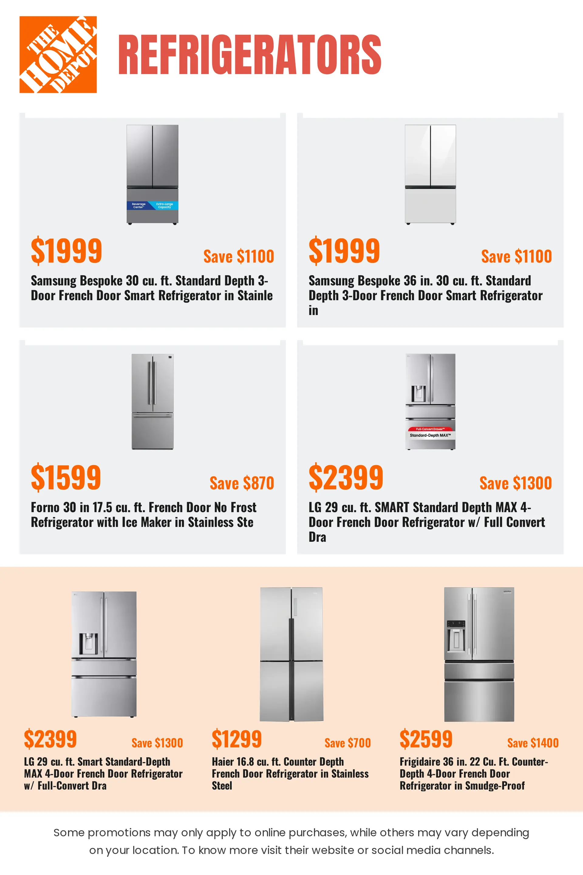 Weekly promotion The Home Depot — Catálogo 1 — 2026-10-20 spanning from October 20 to November 4 2026 - Page 8 for Catalogue 365